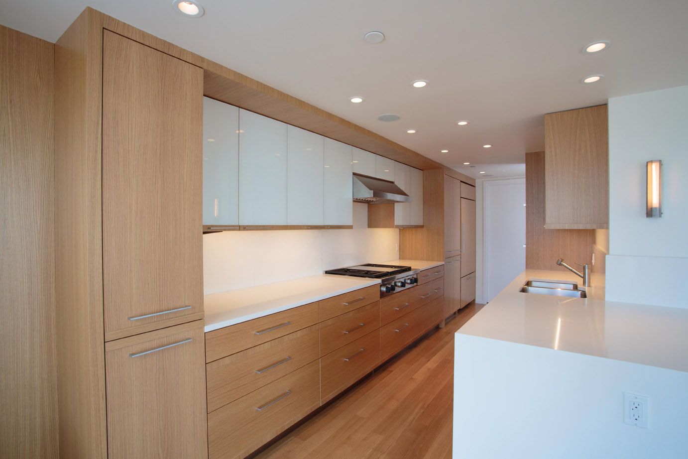 KITCHEN SPACE IN BOSTON APARTMENT TAKEN TO SHOW ARCHITECTURAL SPACE AND LIVING AREA.