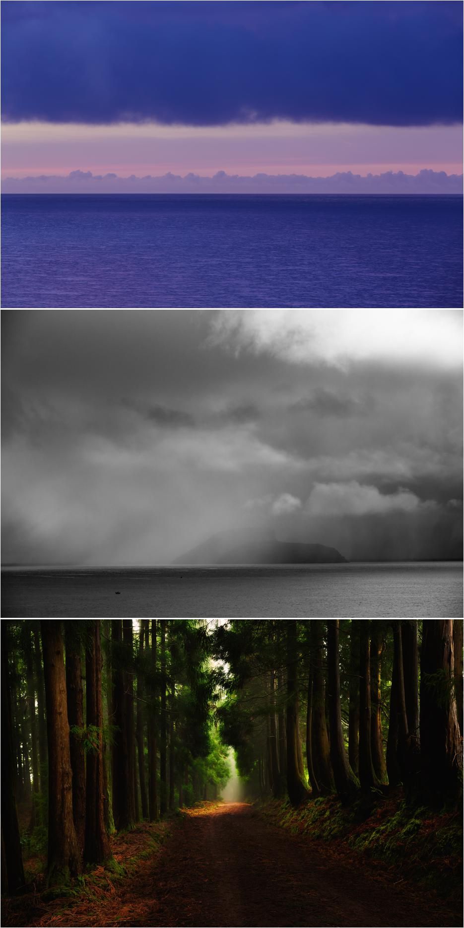 Landscape photography in color and black and white of the Azores, Portugal by Boston architectural photographer Roberto Farren