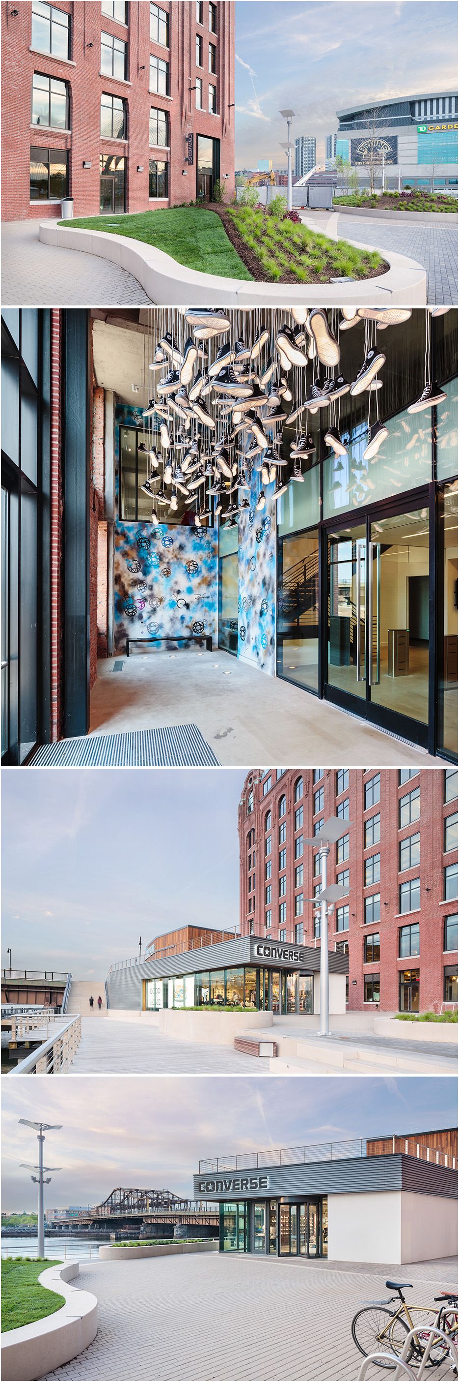 Architectural photograph of Bostons Converse headquarters capture by New England architectural photographer Roberto Farren