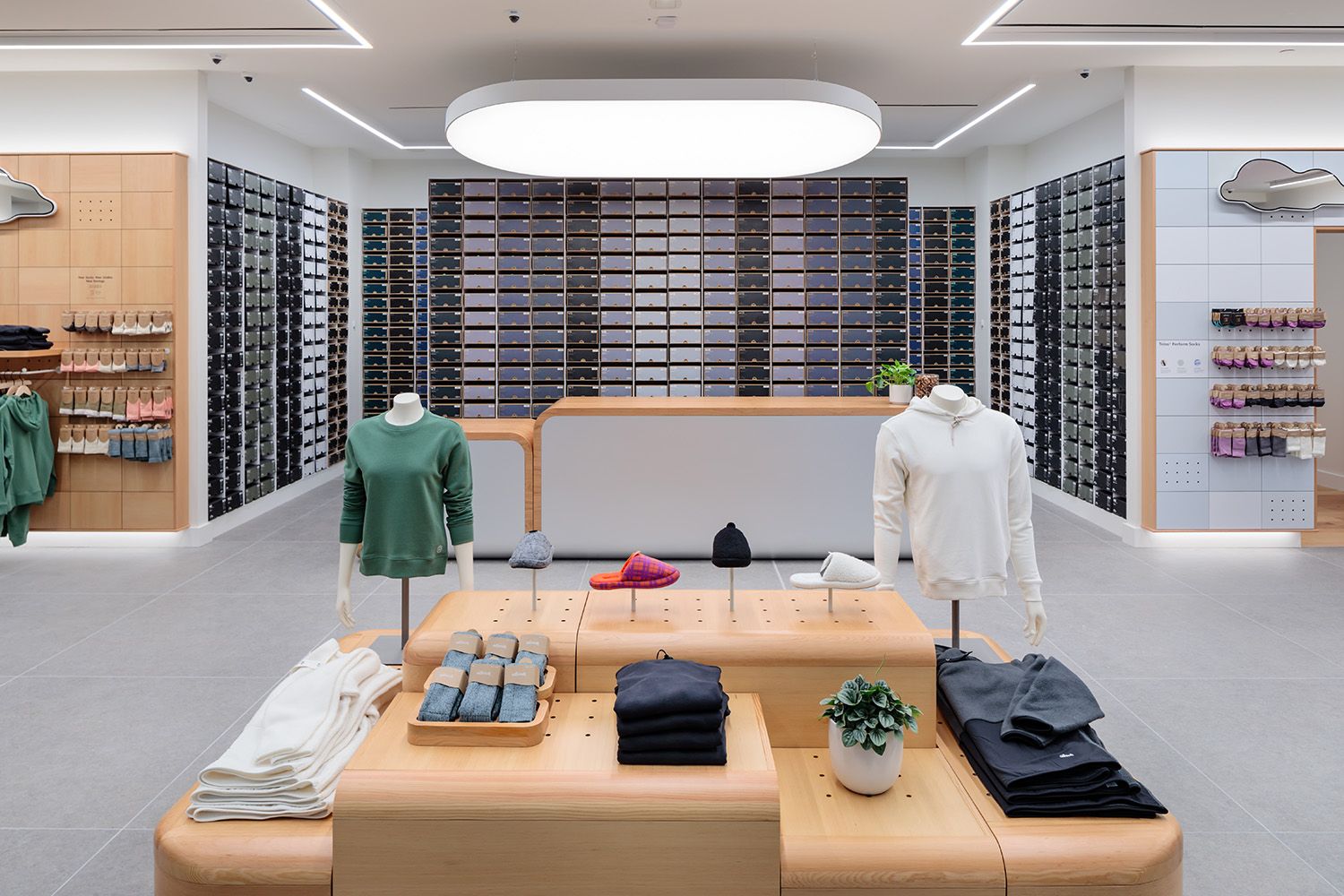 THE INTERIOR OF A SHOE STORE BASED IN THE PRUDENTIAL CENTER IN BOSTON MA TAKEN FOR THE INTERIOR DESIGN TEAM