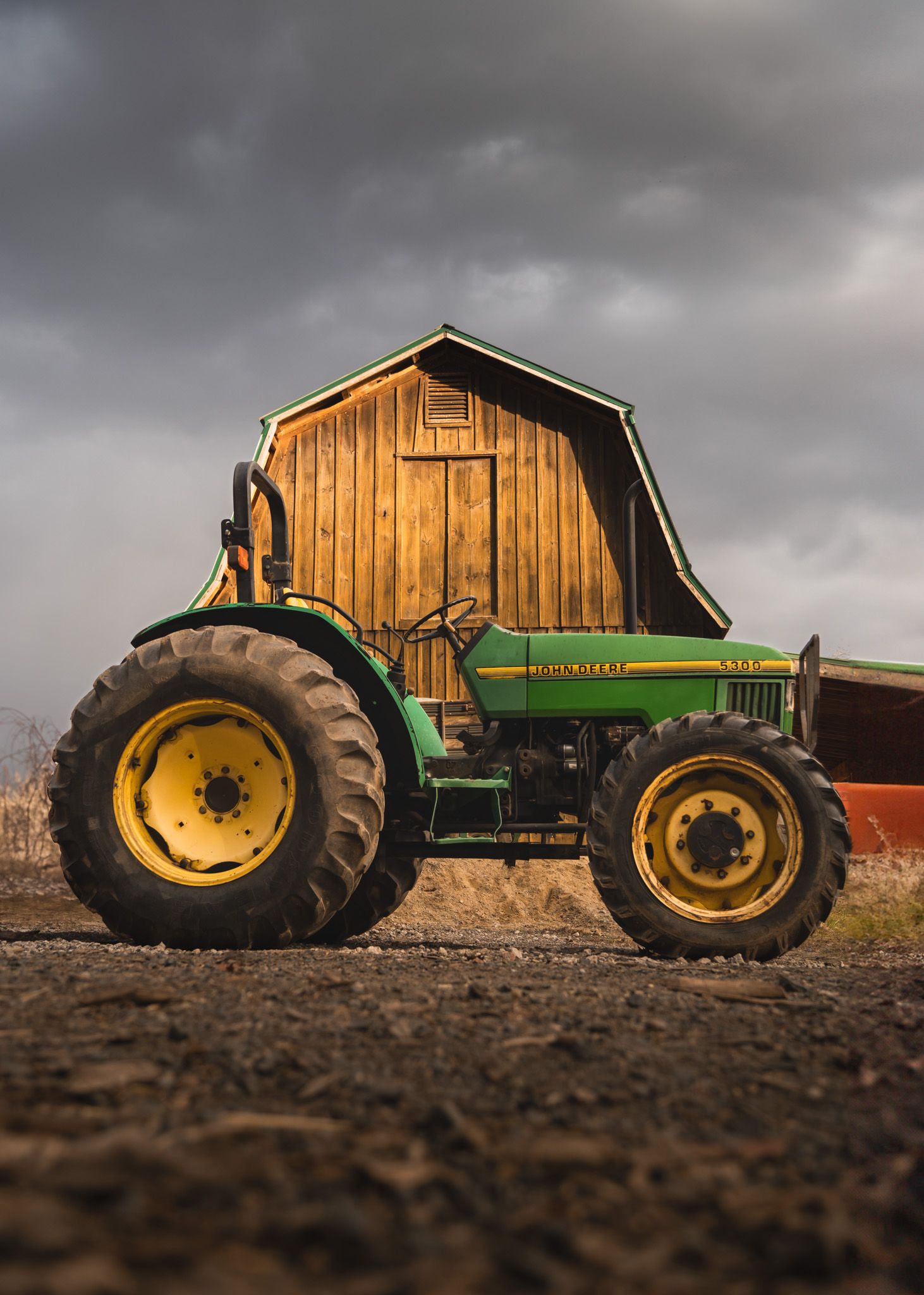 travel photo of john deere tractor in simsbury connecticut at EGGS farm
