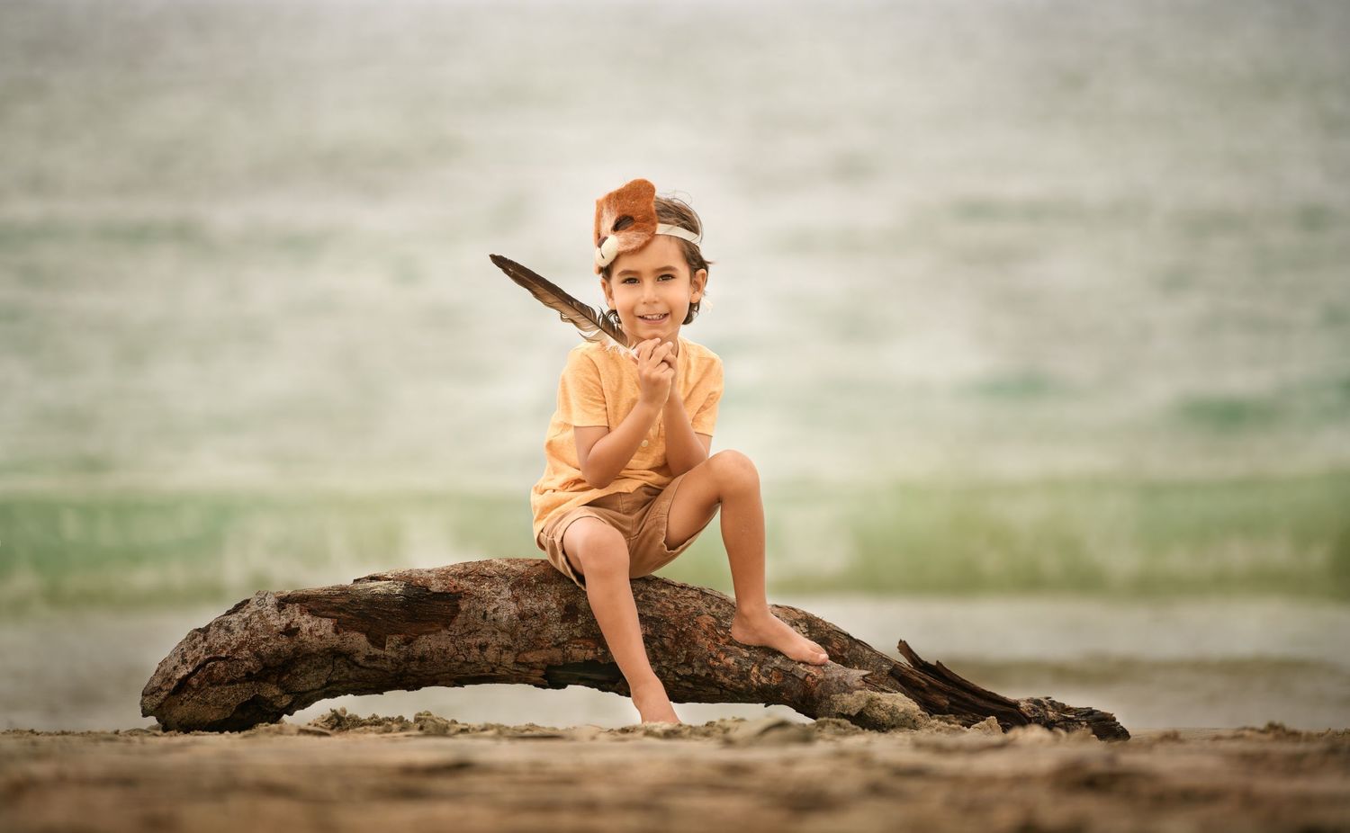 Relaxed kid in outdoor photo session photographed by a Houston family photographer.