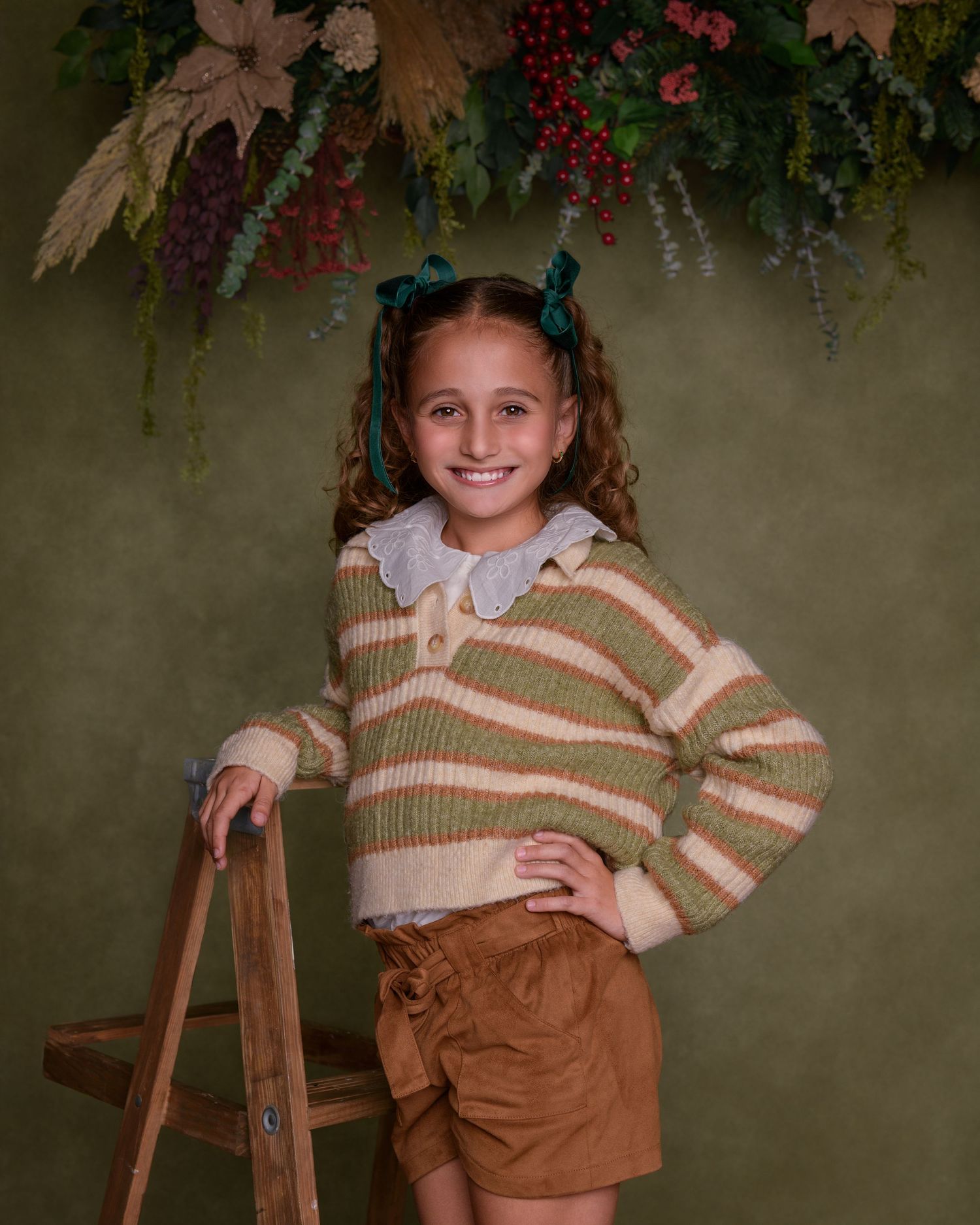 Young girl during a Houston studio portrait session.