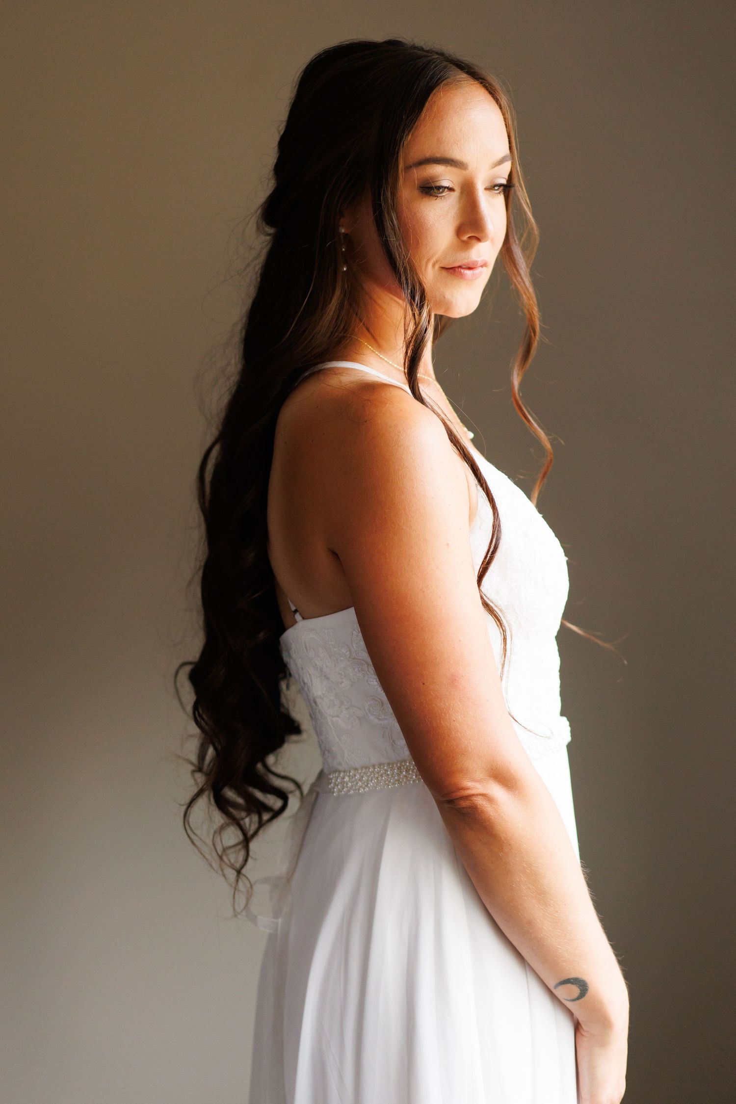 elegant photo of bride to be