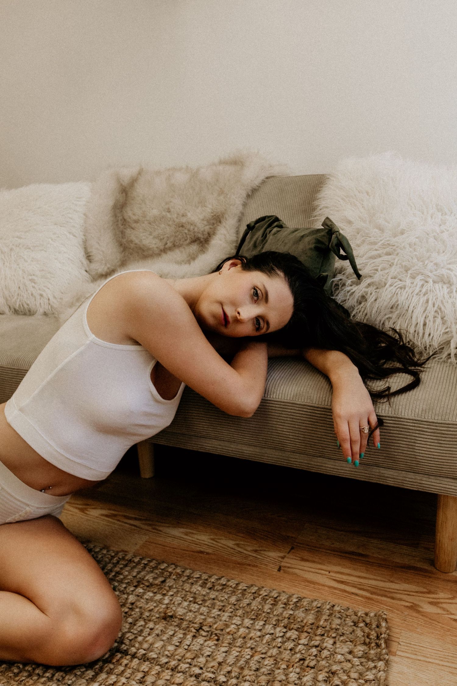 Boudoir photographer in Connecticut creating intimate, natural, and confidence-driven sessions.