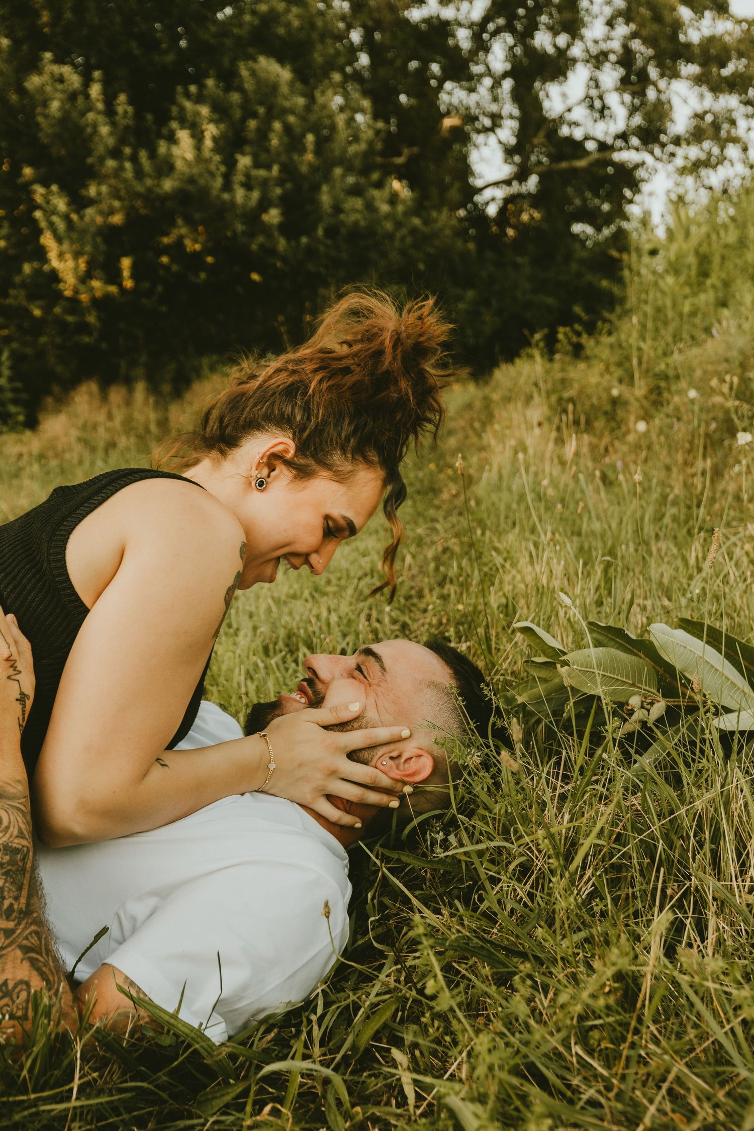 Connecticut couples session with candid prompts and natural posing. Serving Norwich CT and surrounding areas.
