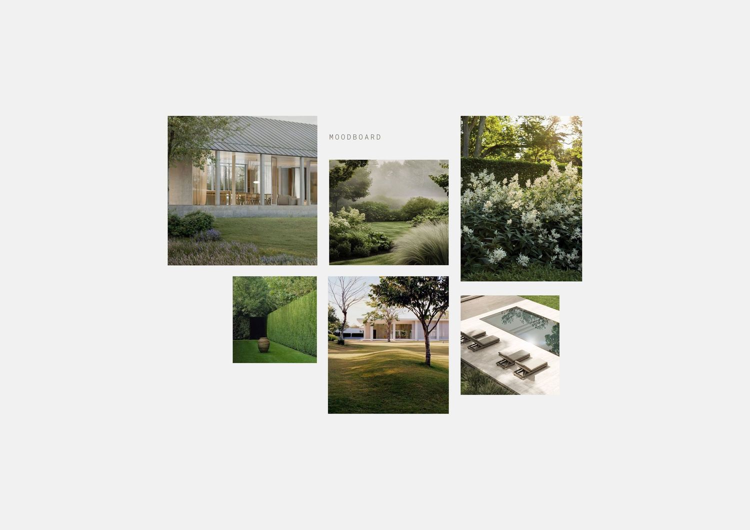 Moodboard trädgård
