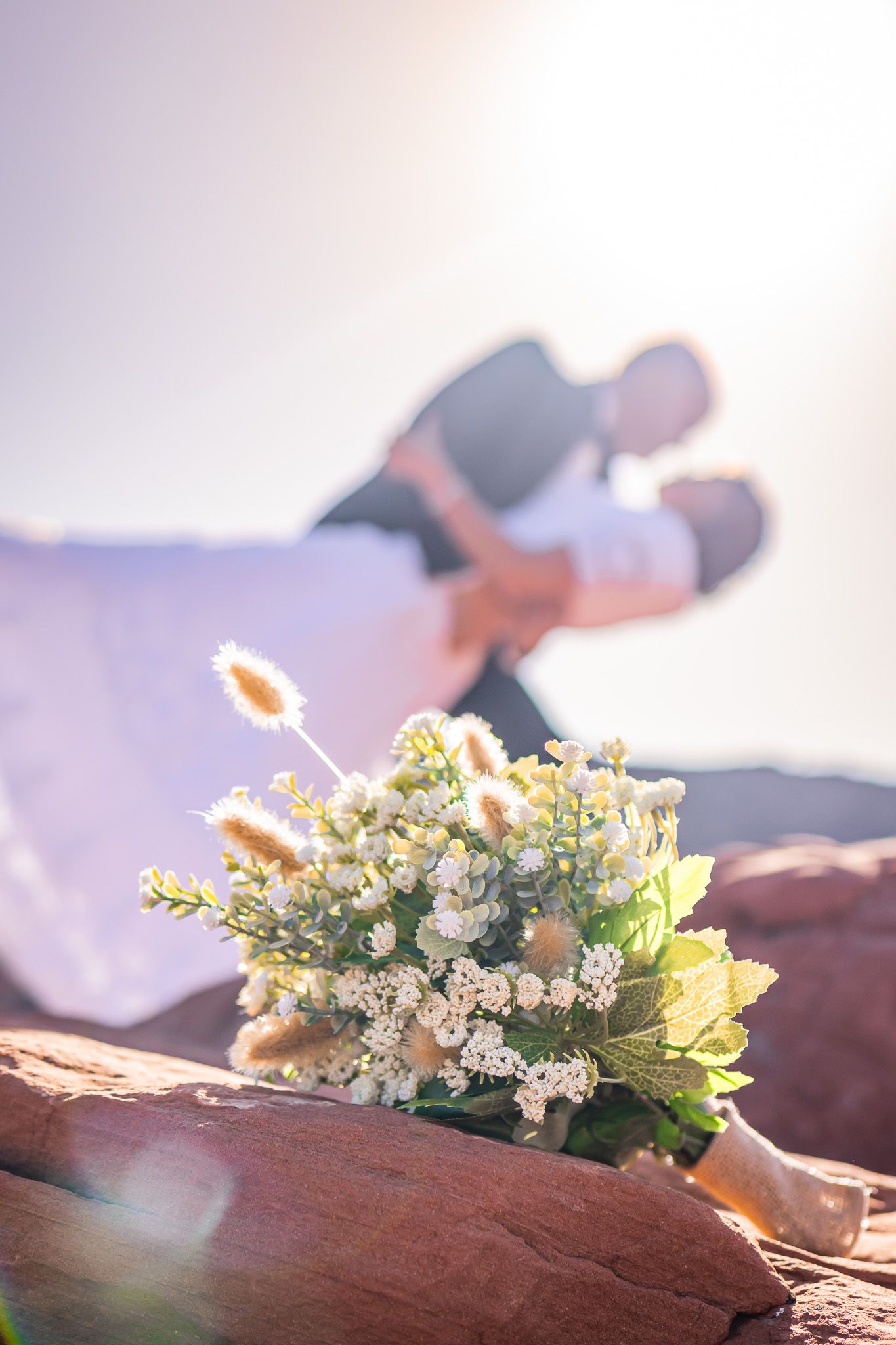 Wedding Dip in Snow Canyon Utah