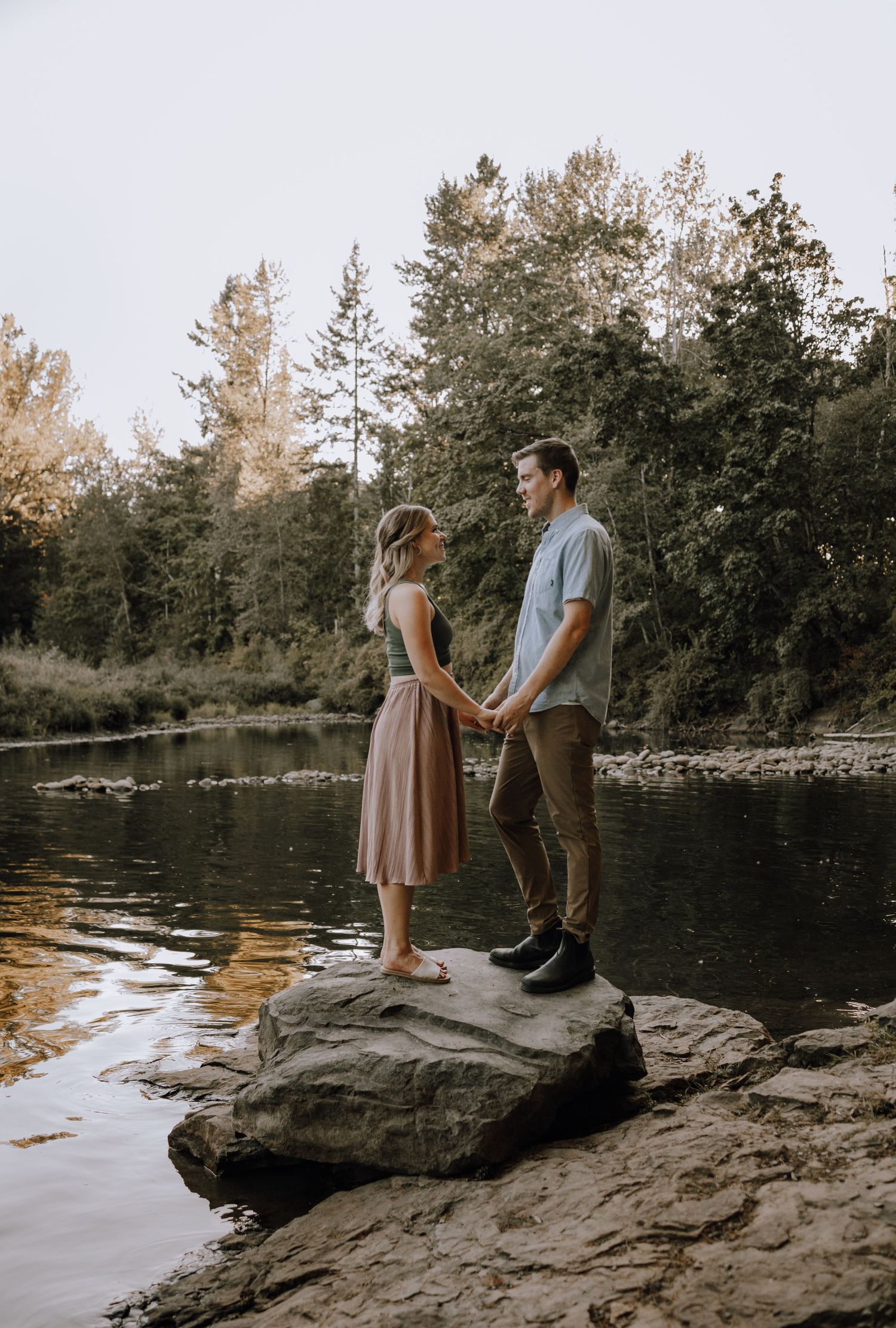 Nanaimo River Engagement Photographer