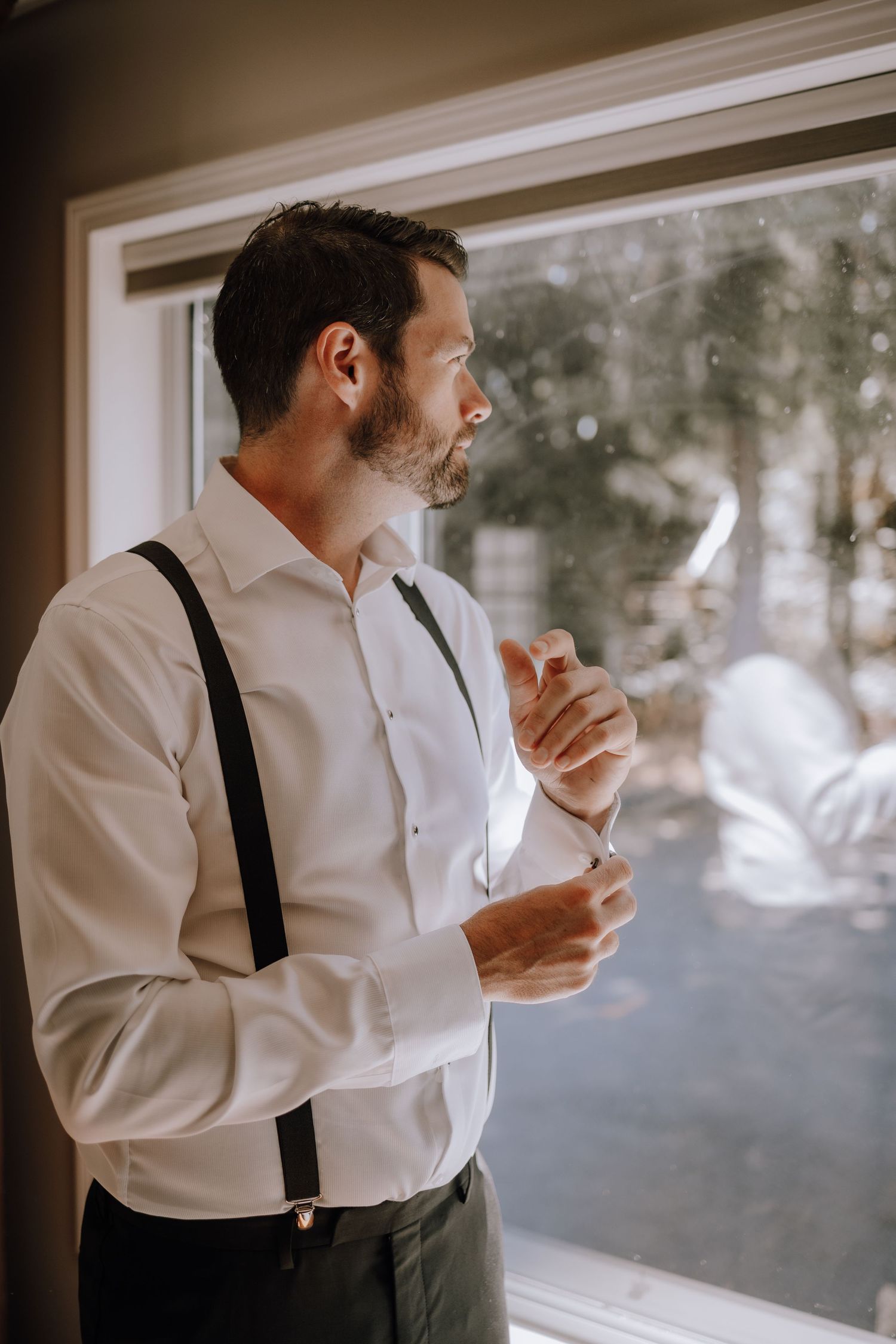 groom getting ready