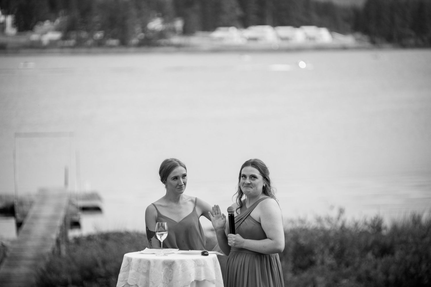 wedding reception, nanaimo wedding, vancouver island photographer, summer wedding, outdoor wedding, backyard ceremony