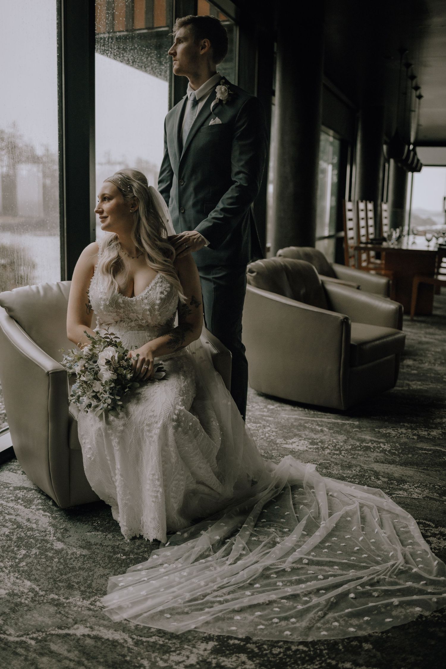 moody wedding photography
