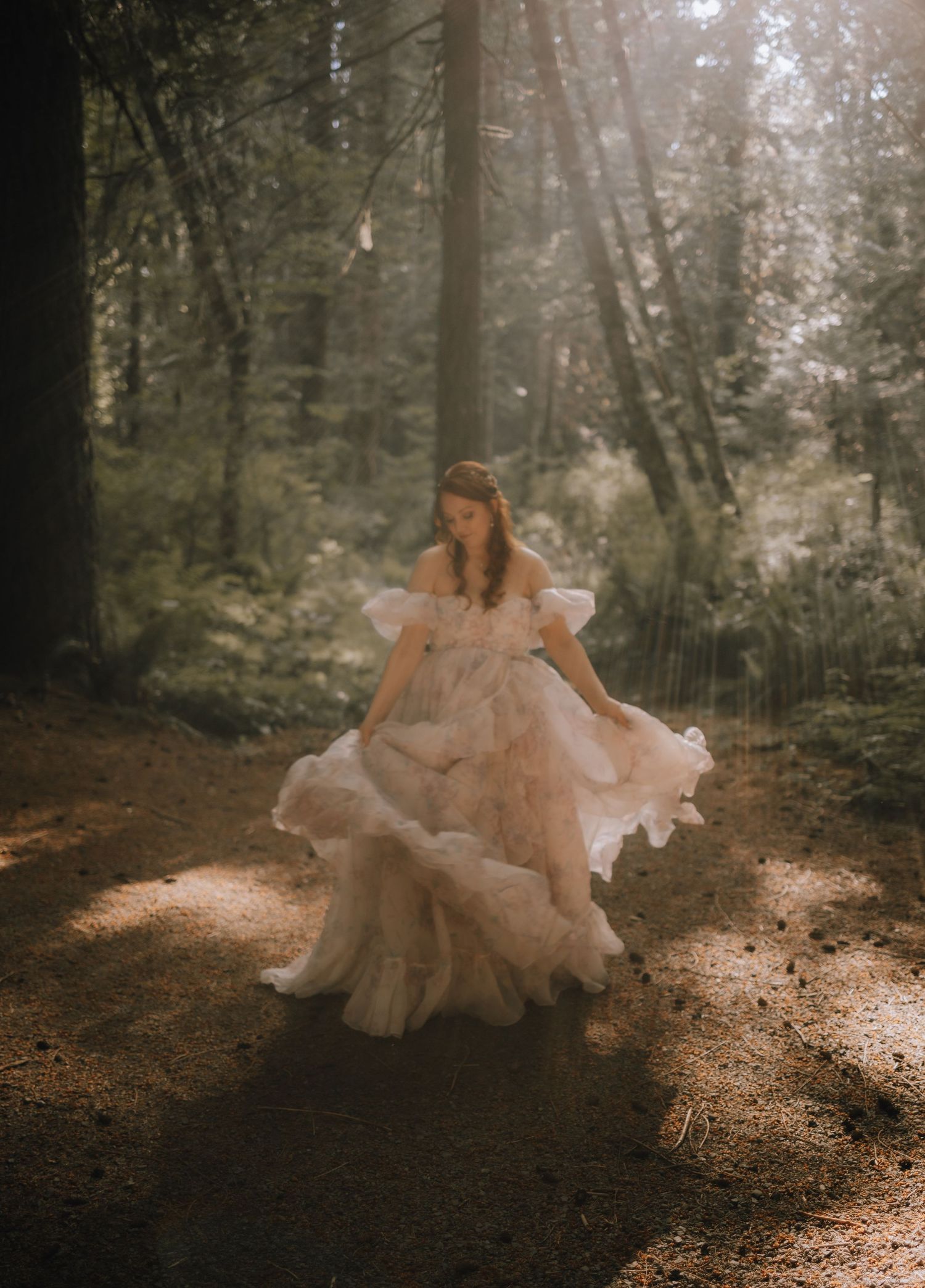 Chemainus wedding, intimate elopement, nanaimo photography, Vancouver Island photographer, waterfall, bride, groom, forest wedding, spring