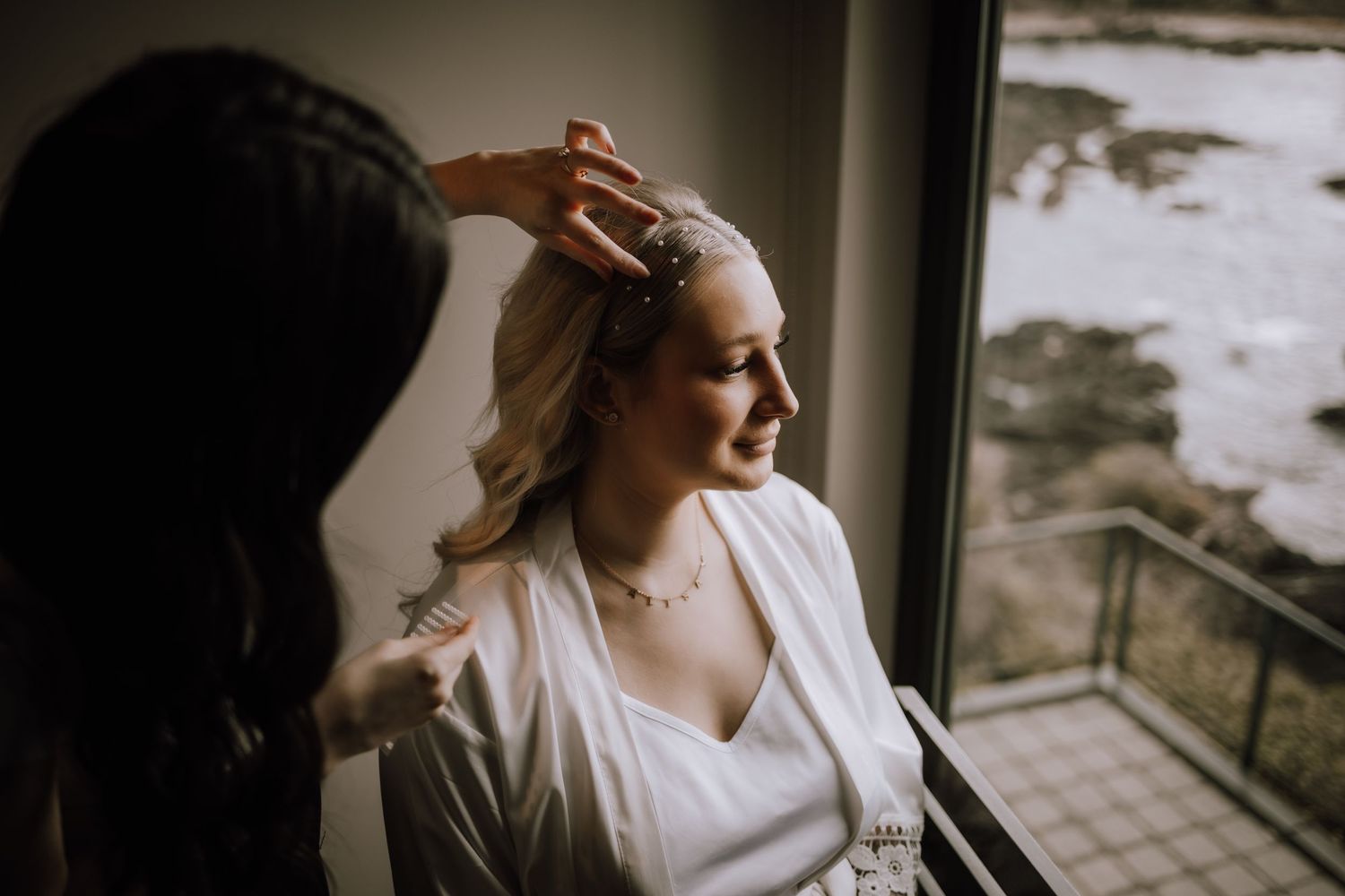 Getting Ready Wedding Photo