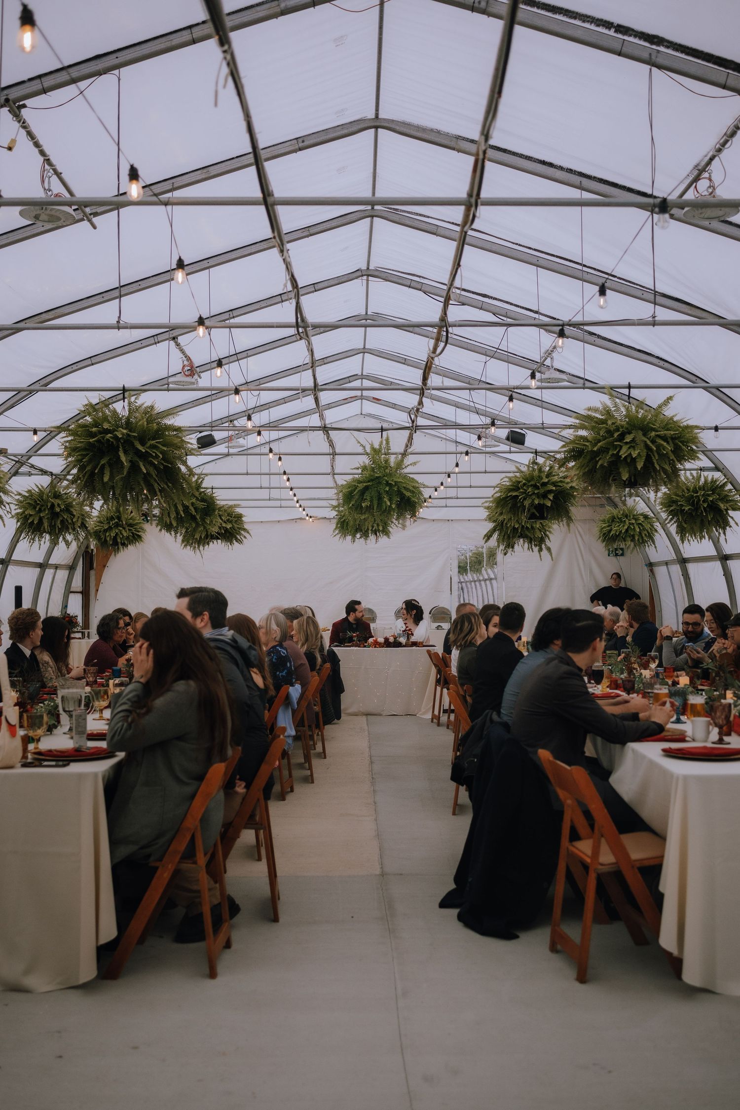 reception set up on Vancouver Island