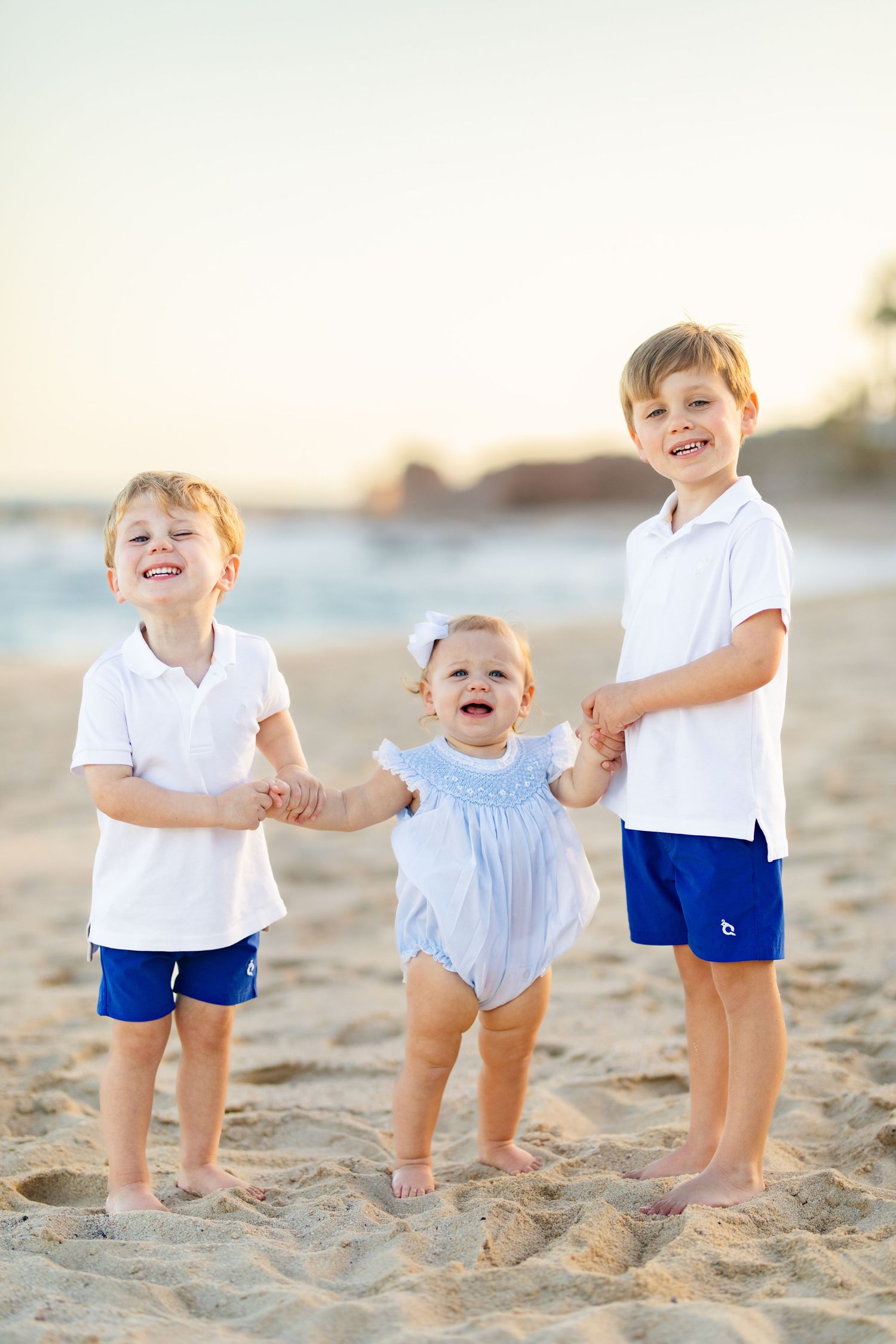 kids playing on the beach in Cabo San Lucas