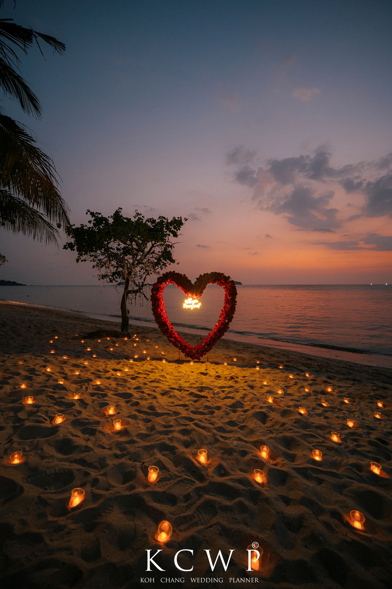 sunset proposal setup koh chang