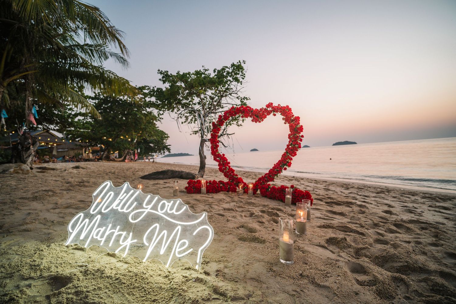 sunset proposal setup koh chang