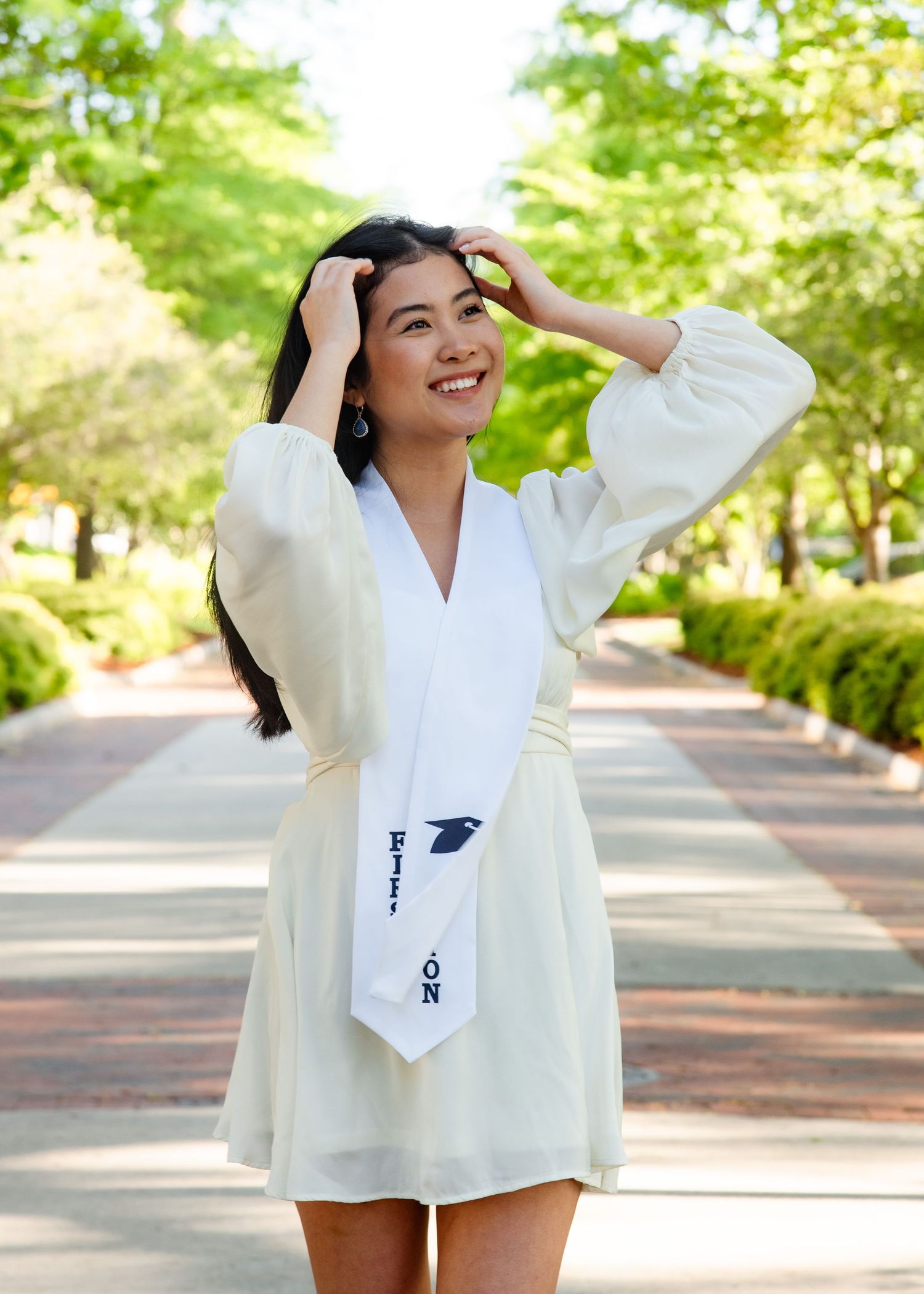 graduation and senior portraits taken by senior portrait photographer in greensboro, north carolina