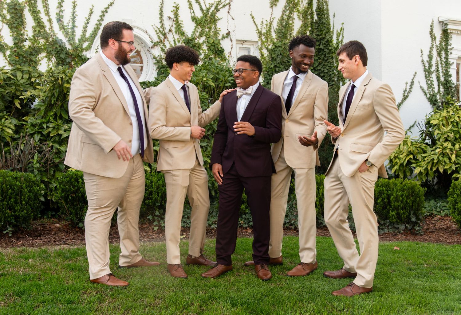 Wedding photos by Raleigh NC Wedding Photographer at The T Austin Finch House event venue in High Point, North Carolina
