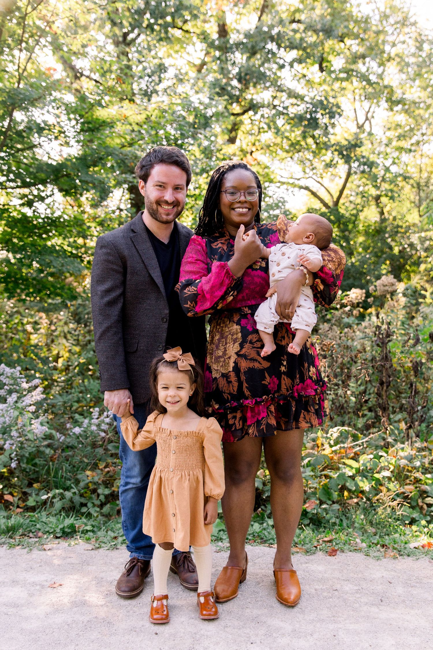 Family photography, outdoor fall chicago suburbs mini session for a young family
