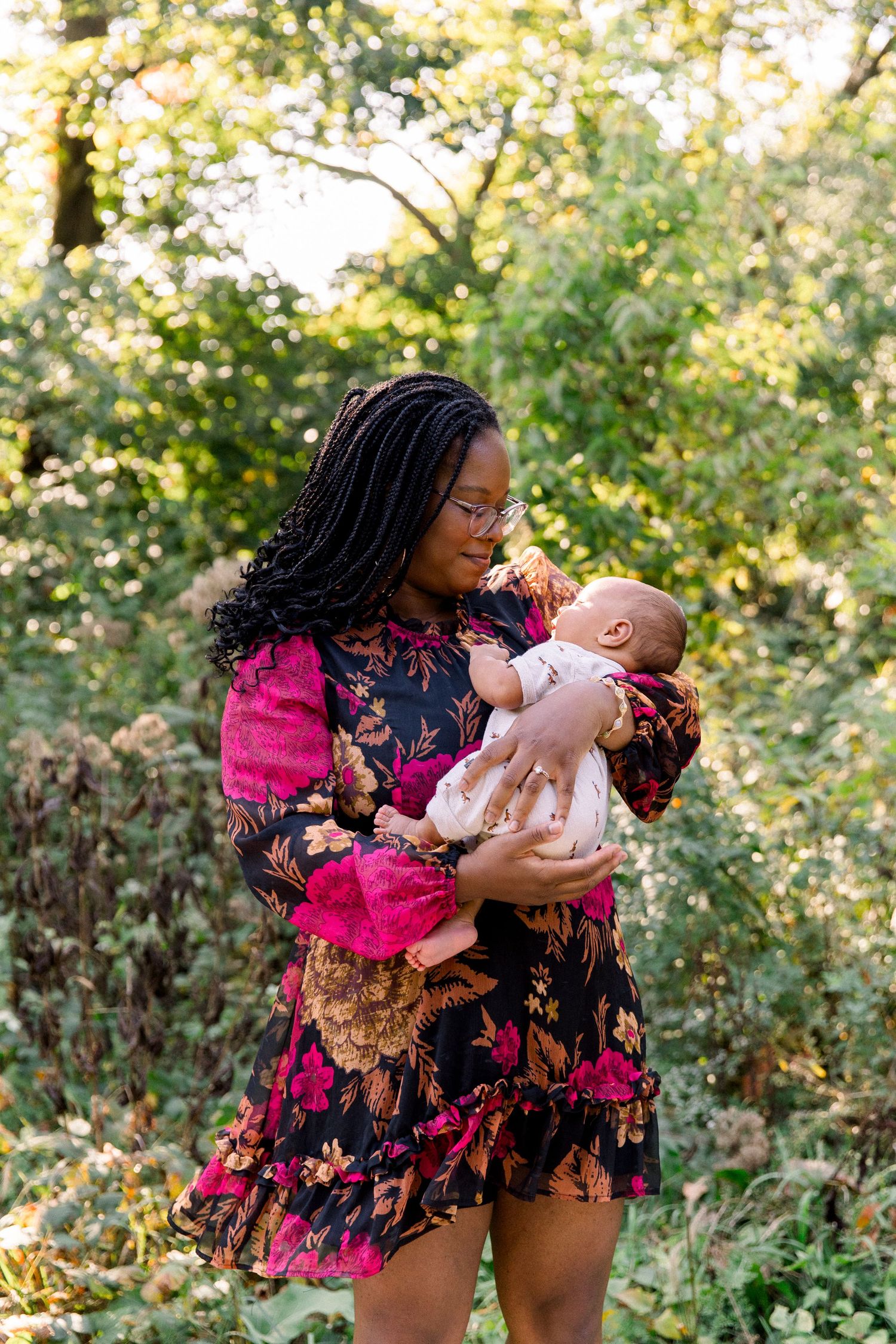 Family photography, outdoor fall chicago suburbs mini session for a young family