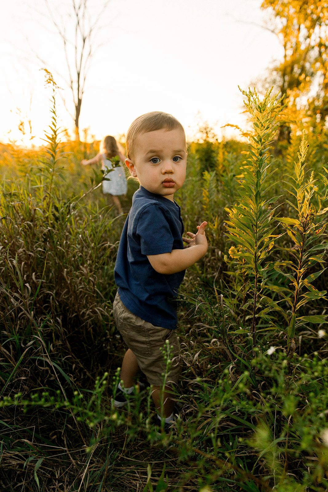 Chicago family photographers, suburban fall mini session in Busse Woods Schaumburg Illinois