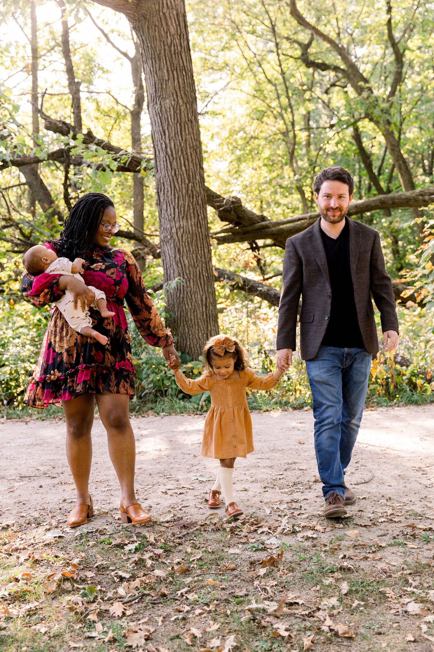 Family photography, outdoor fall chicago suburbs mini session for a young family