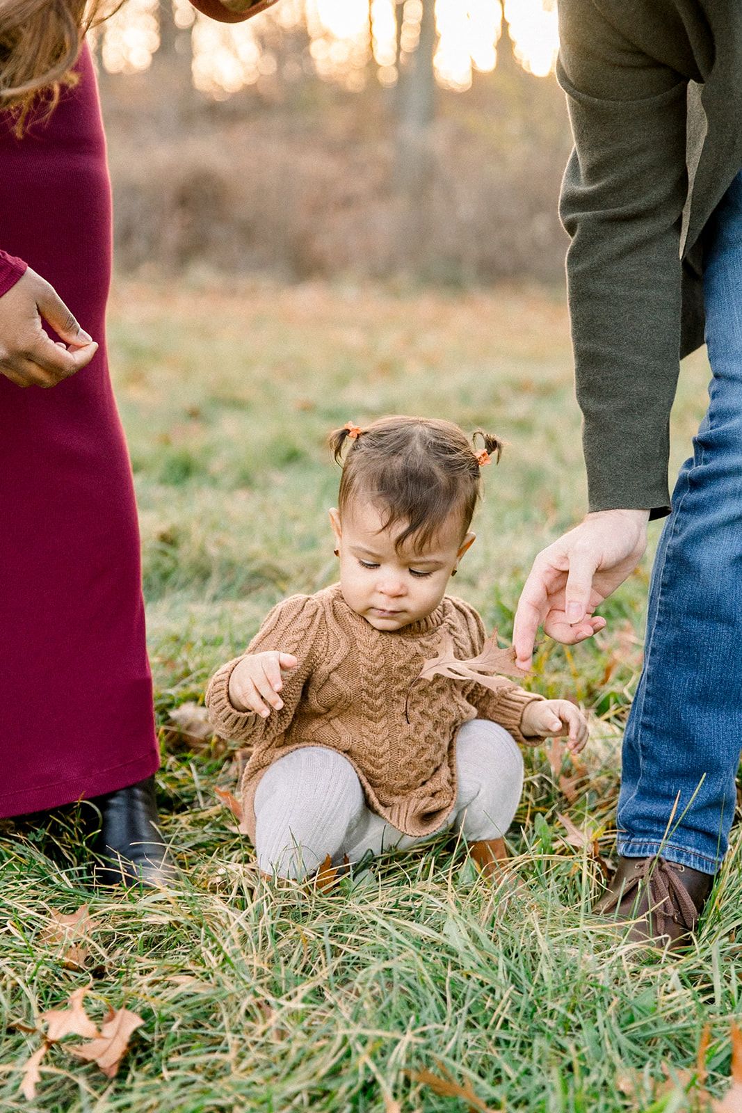 Chicago family photographers, image of family fall photoshoot at forest preserve