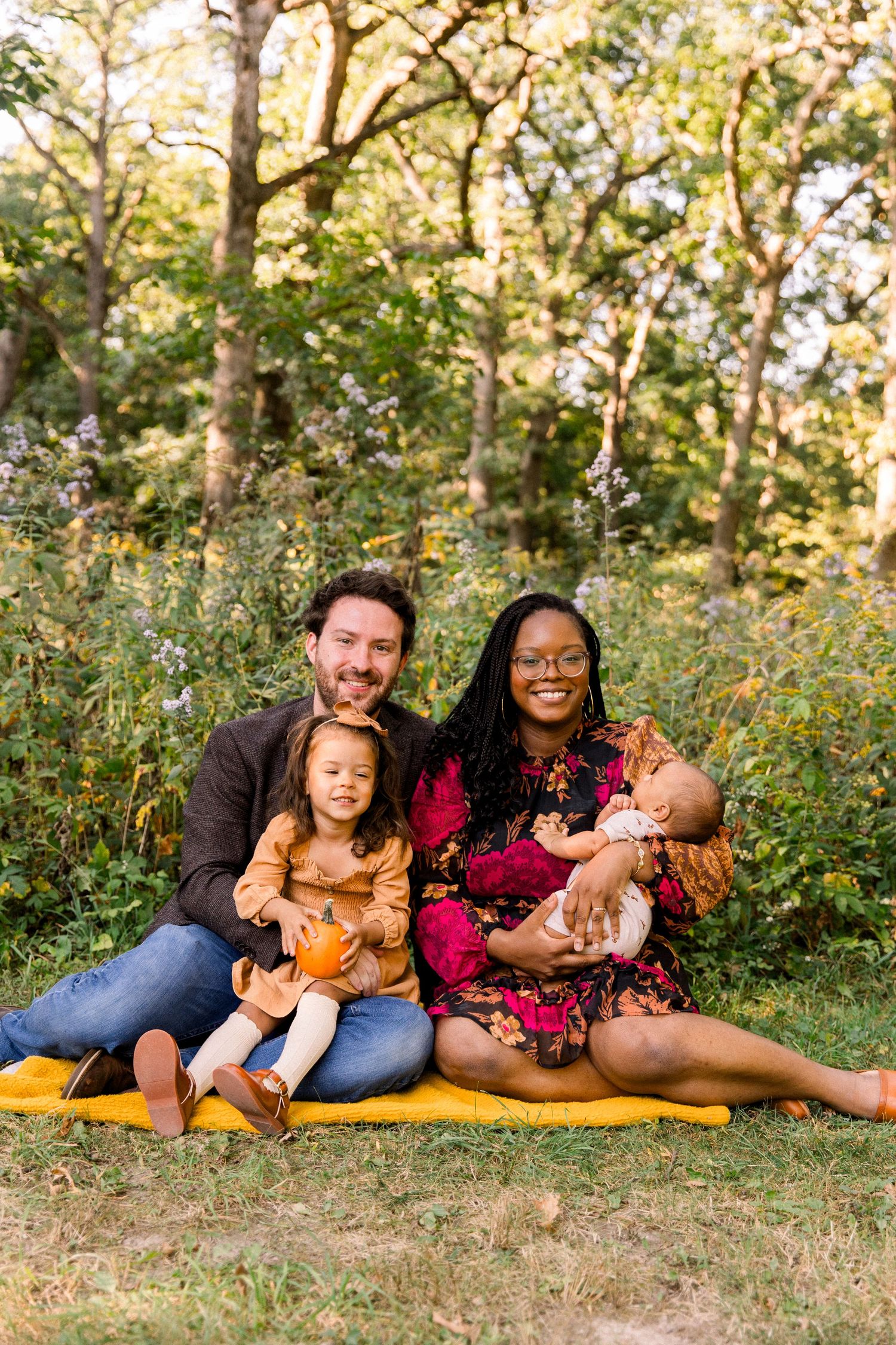 Family photography, outdoor fall chicago suburbs mini session for a young family