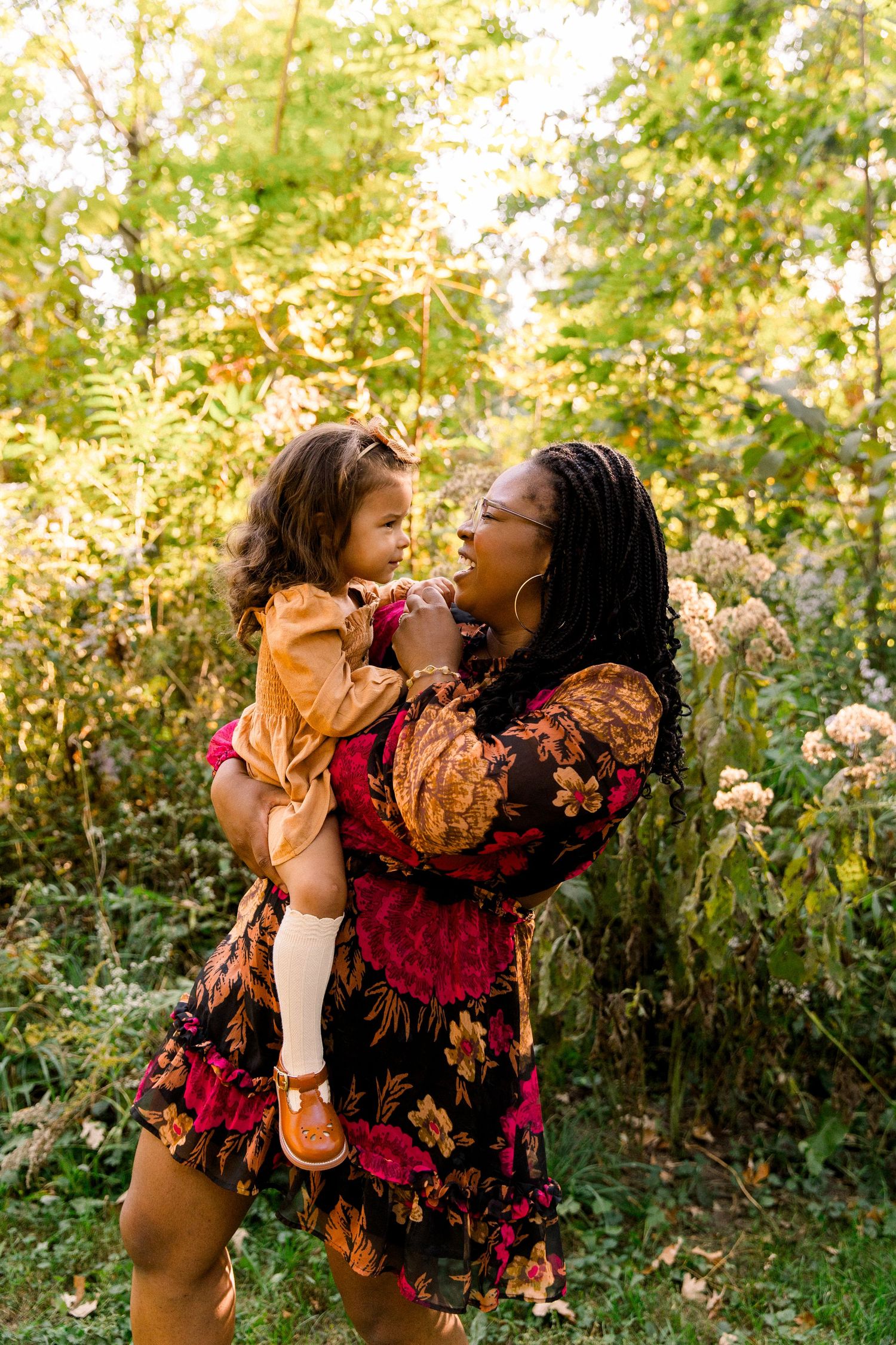 Family photography, outdoor fall chicago suburbs mini session for a young family