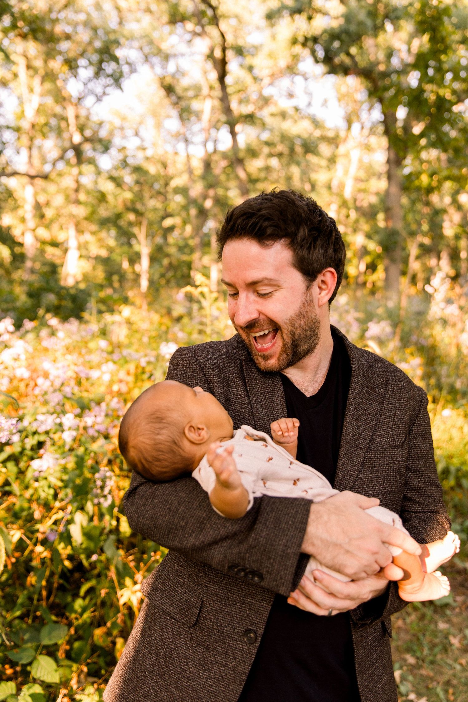 Family photography, outdoor fall chicago suburbs mini session for a young family