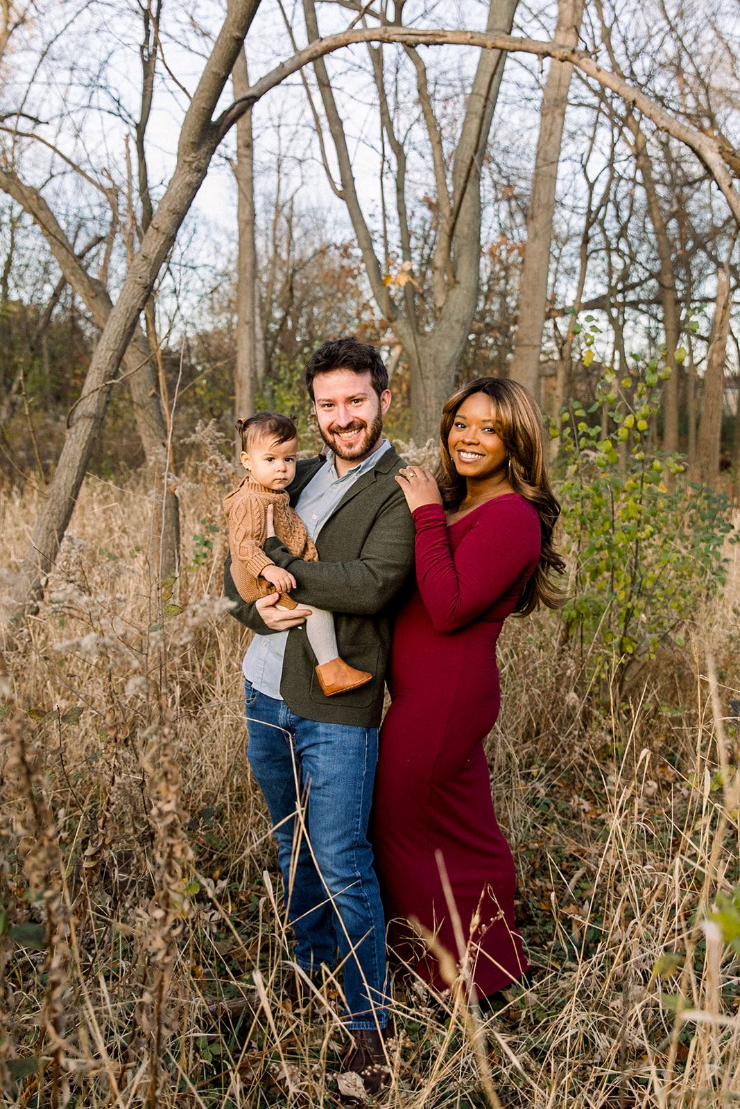 family photographers, fall outdoor mini session for a chicago suburban young family in Beverly