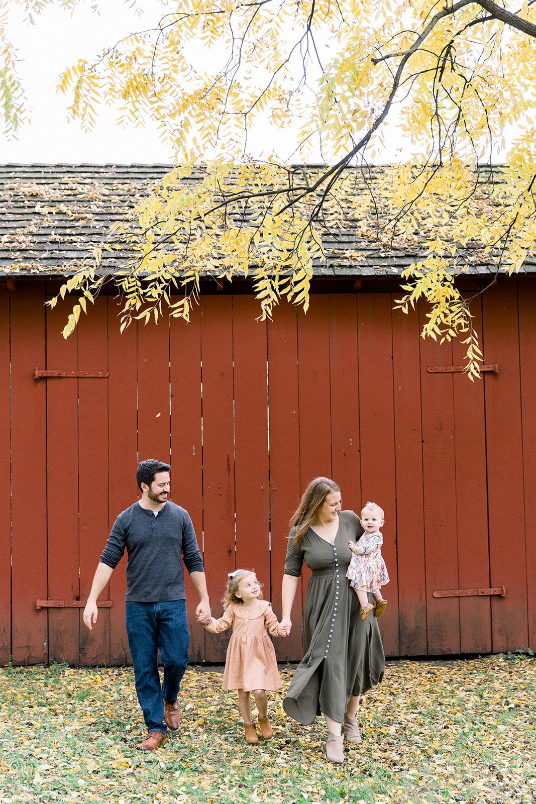 family photographers, fall outdoor mini session for a chicago suburban young family in schaumburg