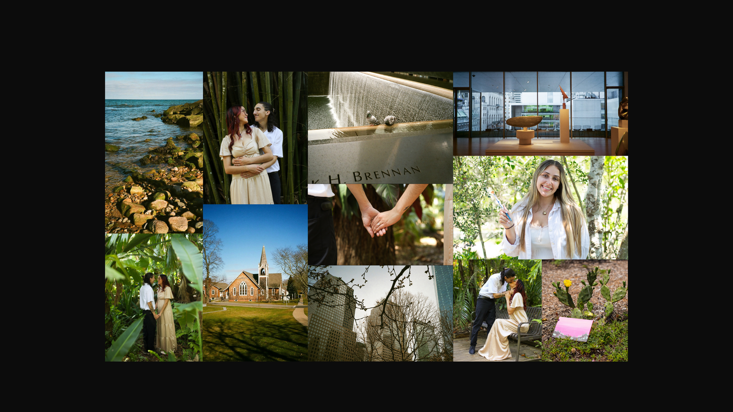 A collage of digital and film photos.