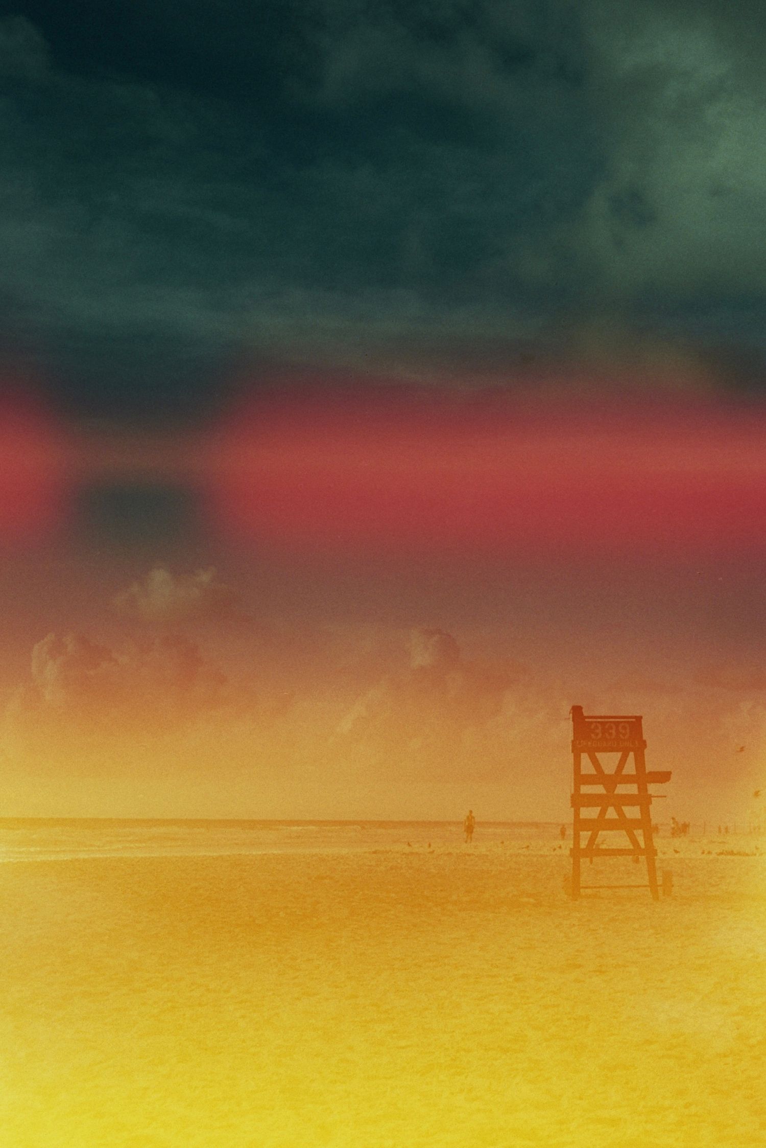 Lifeguard tower in Daytona Beach, Florida.