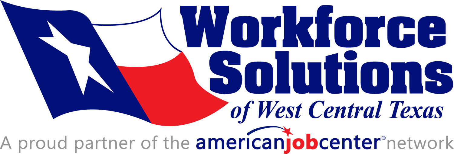 Workforce Solutions of West Central Texas logo, proud partner of the American Job Center network.