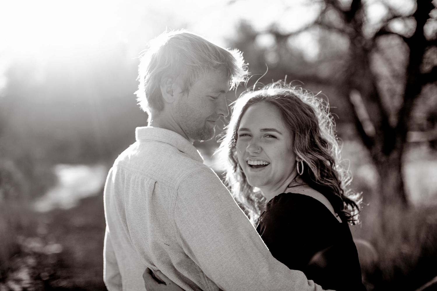 Two people photographed by Zoe Lauren Photography