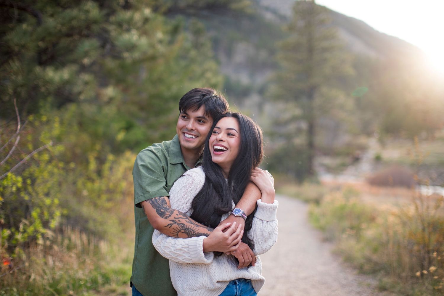 Two people photographed by Zoe Lauren Photography