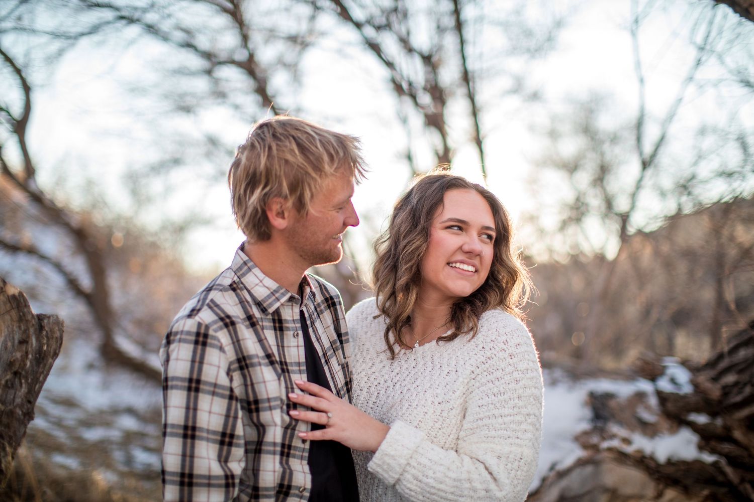 Two people photographed by Zoe Lauren Photography