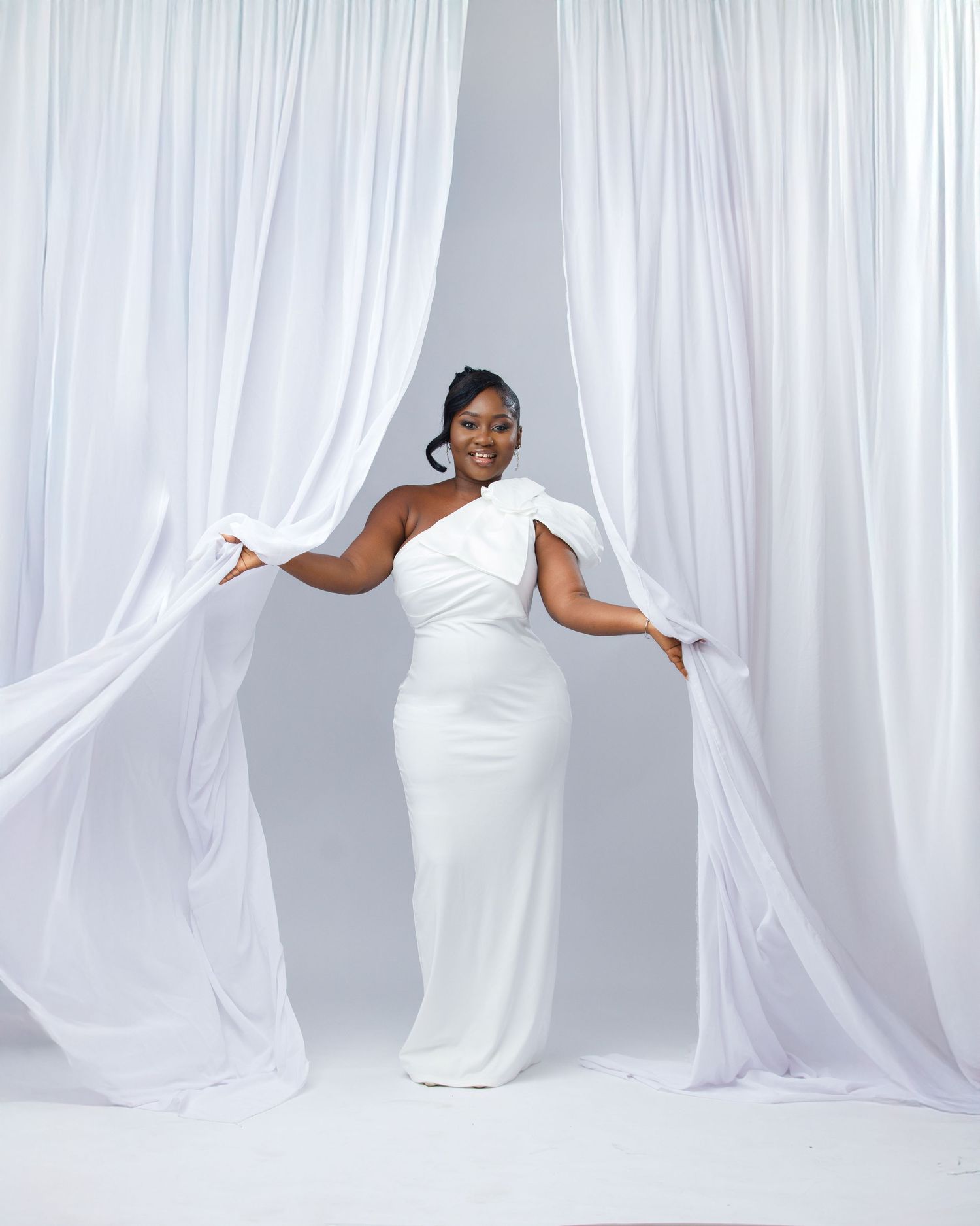 Studio portrait in Accra by The BLUEshutter, Ghanaian female photographer.