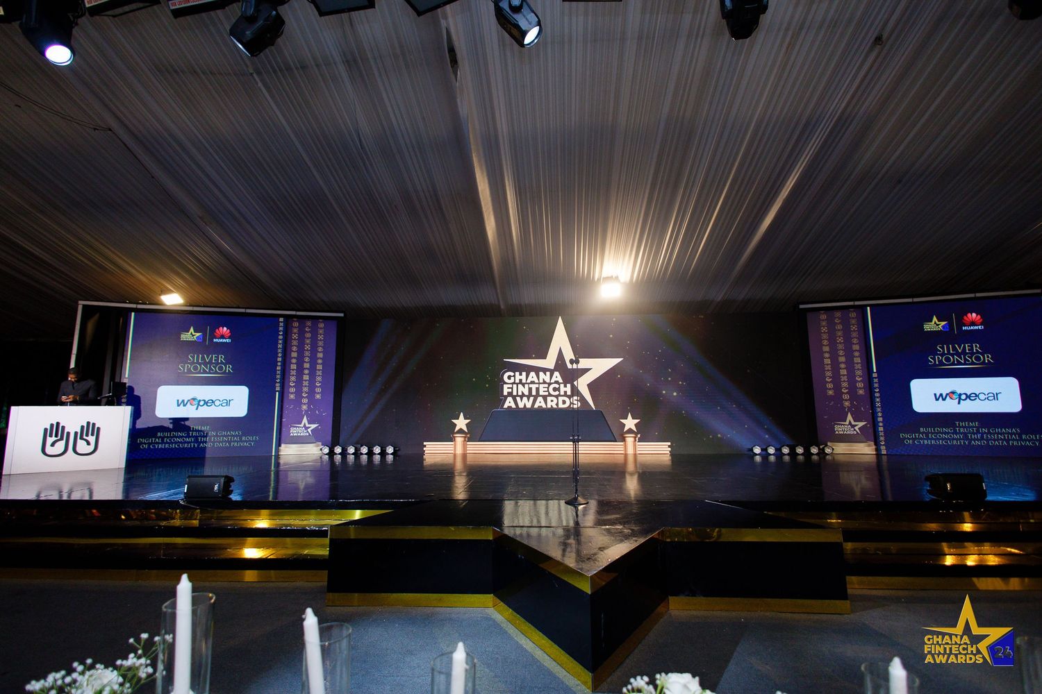 Stage setup shot by The BLUEshutter in Accra- Ghana
