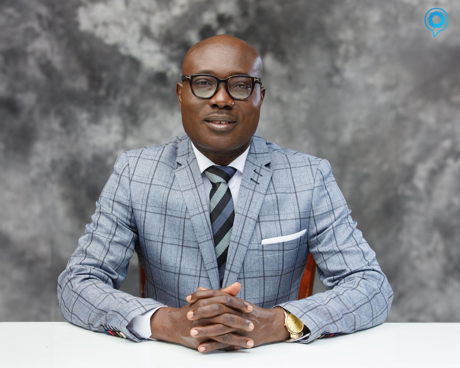 Executive headshot by The BLUEshutter, empowering brands through professional photography in Ghana.