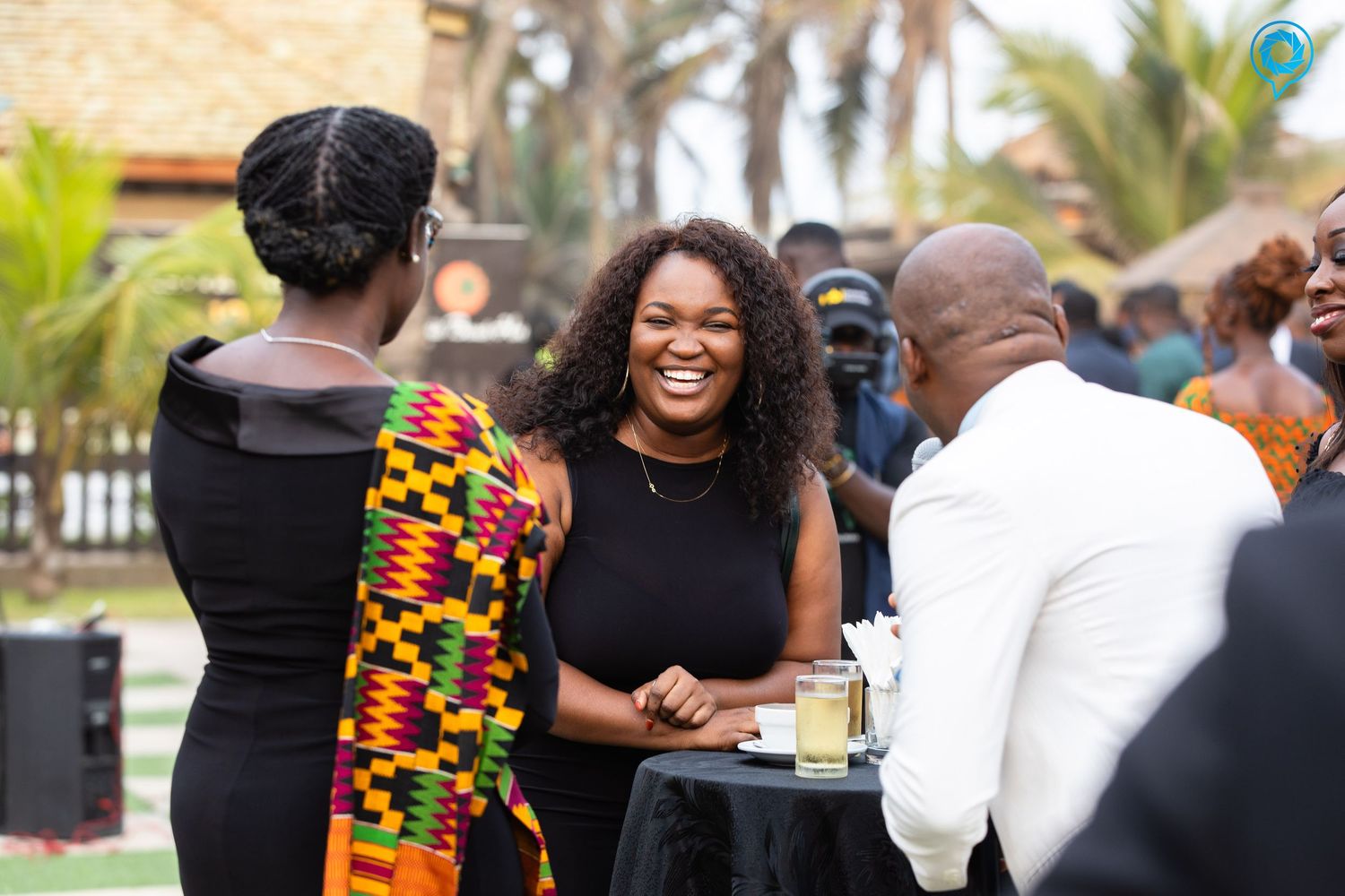 A candid moment captured by The BLUEshutter at a corporate event in Accra.