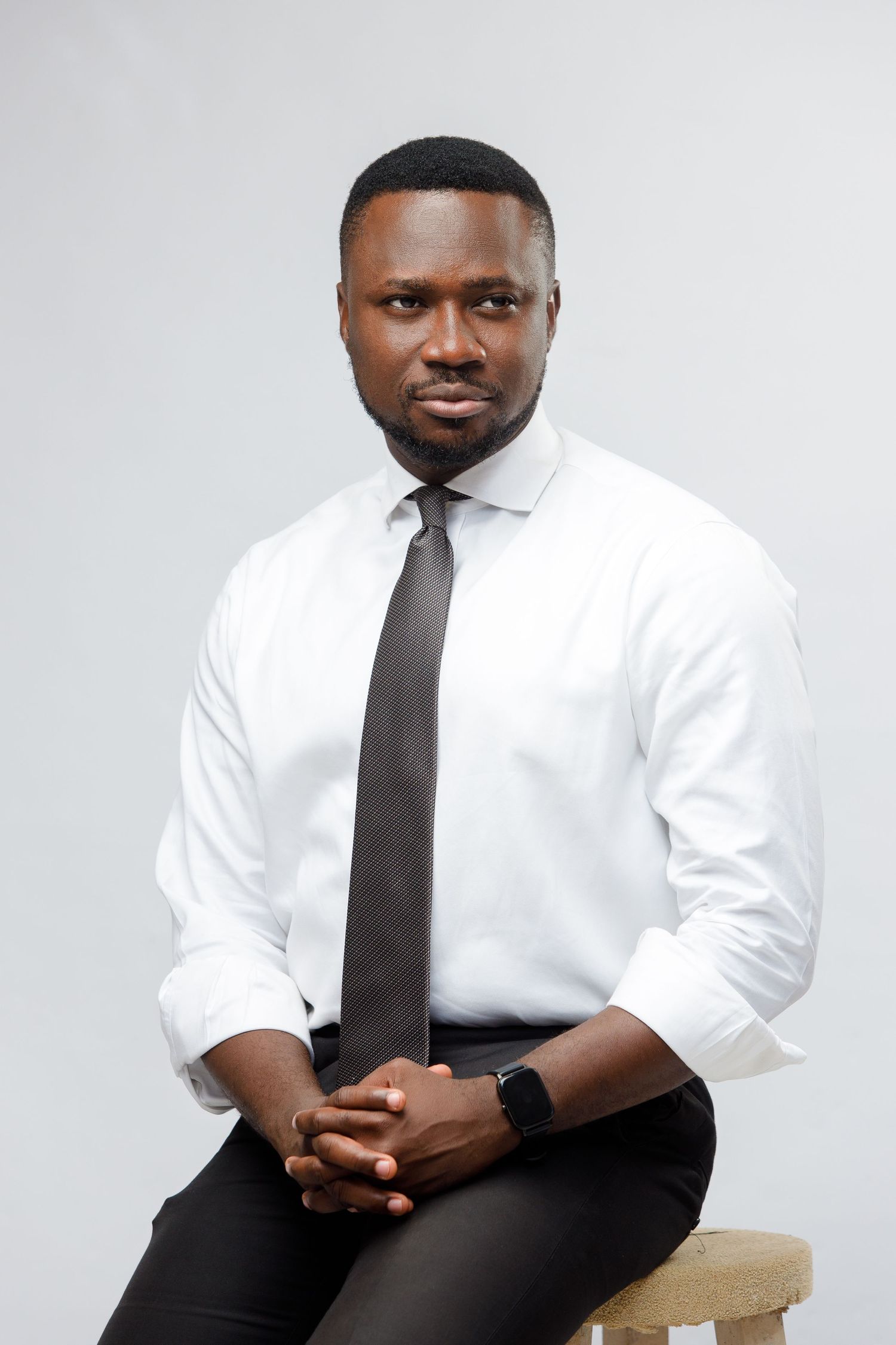 Executive headshot by The BLUEshutter, empowering brands through professional photography in Ghana.
