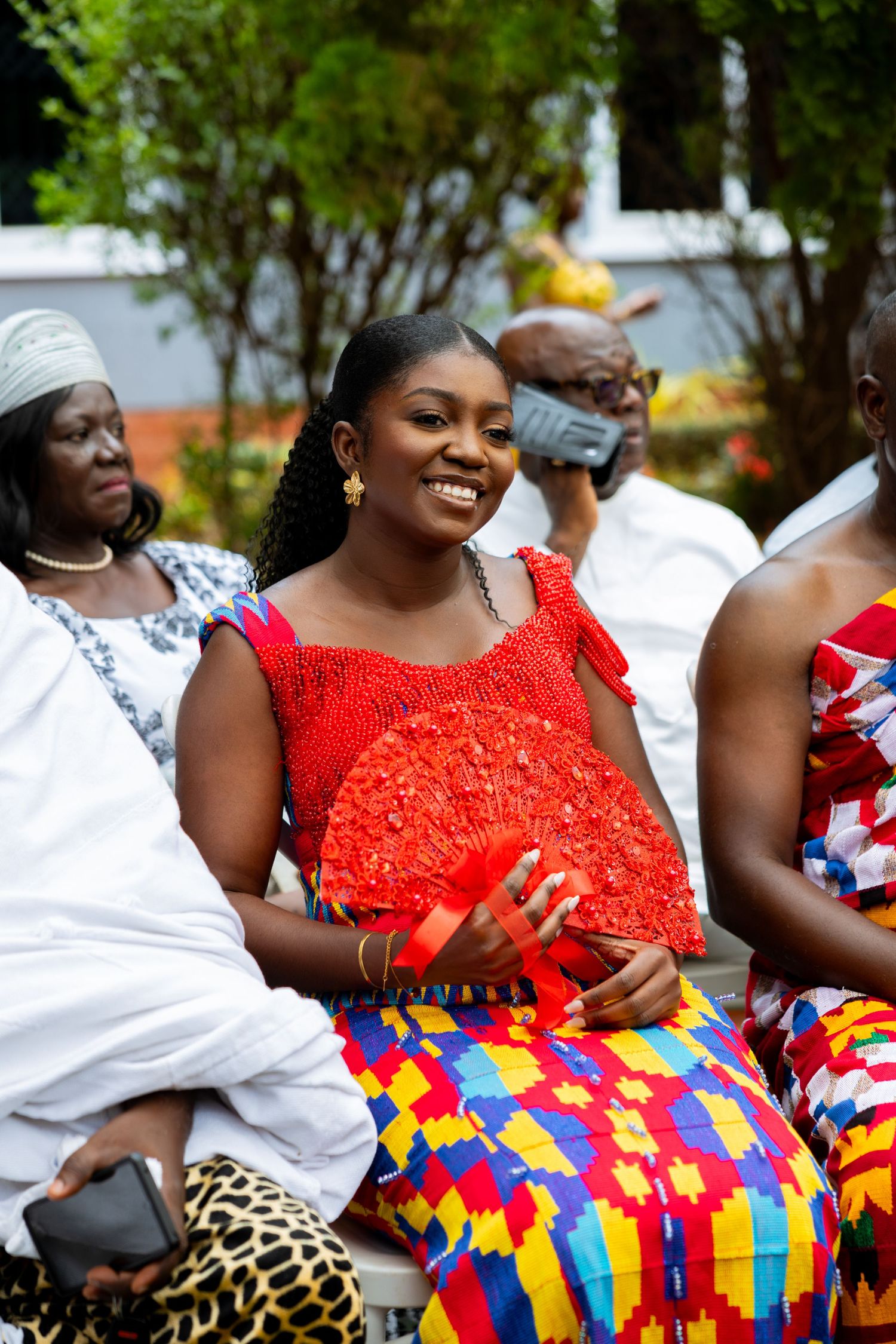 Bride and Groom portraits at a Traditional Ghanaian wedding ceremony photography