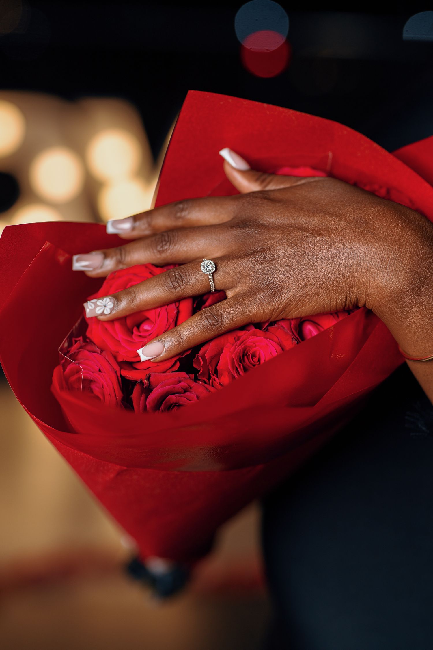 Emotional reaction during surprise marriage proposal in Accra