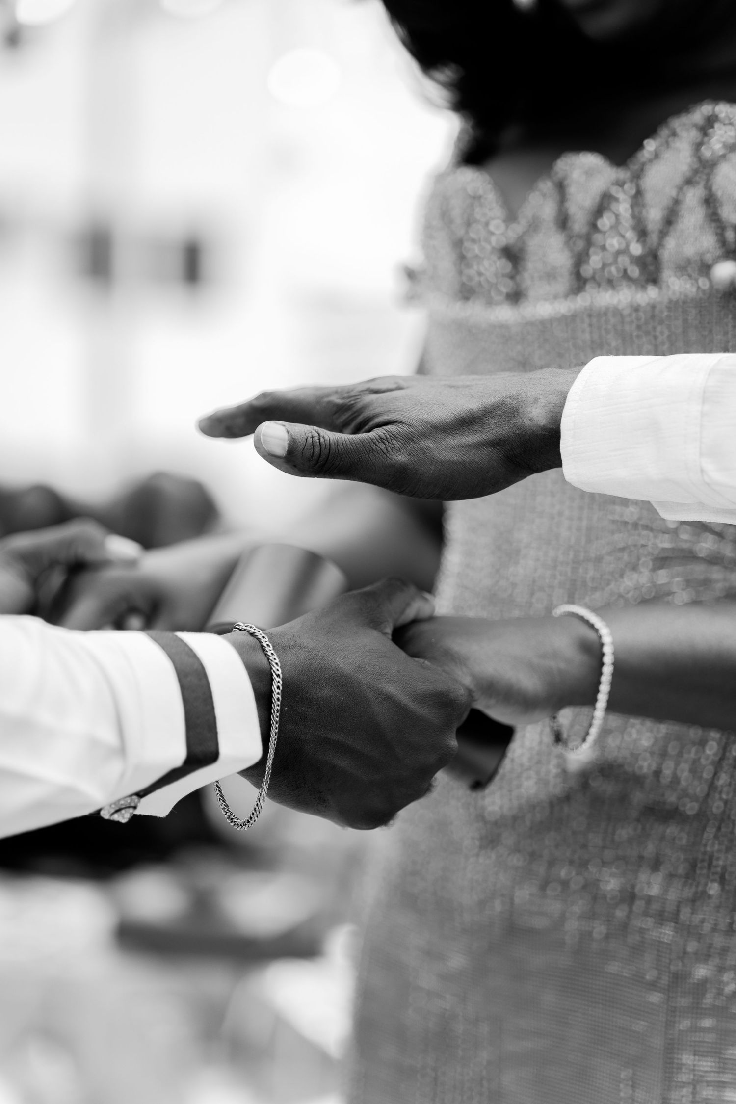 Beautiful couple at a Traditional wedding ceremony in Ghana, Exchange of vows