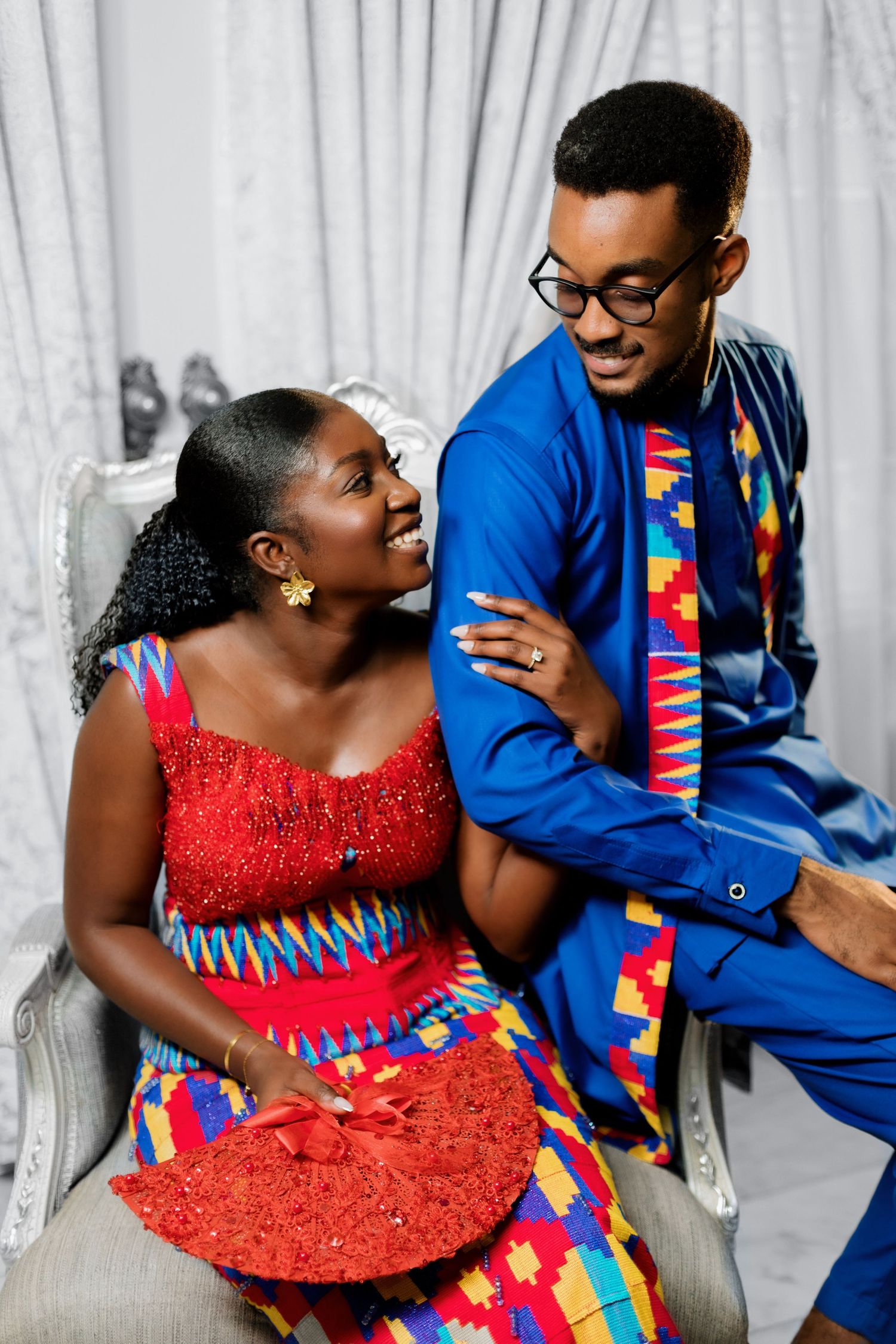 Traditional Ghanaian wedding ceremony photography