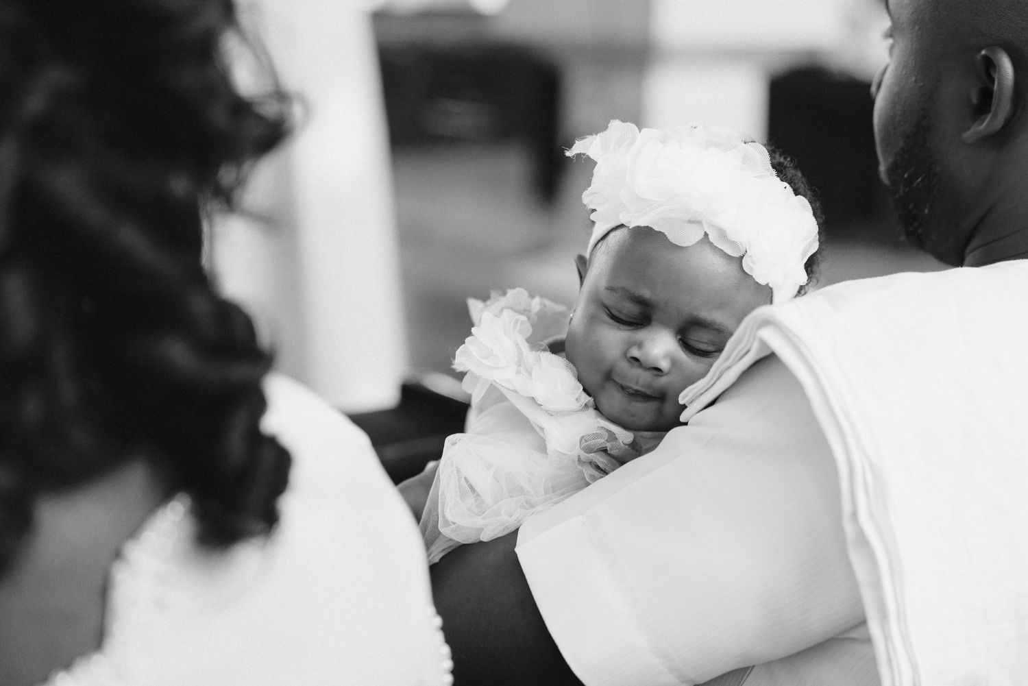 Baby christening ceremony at a church in Ghana